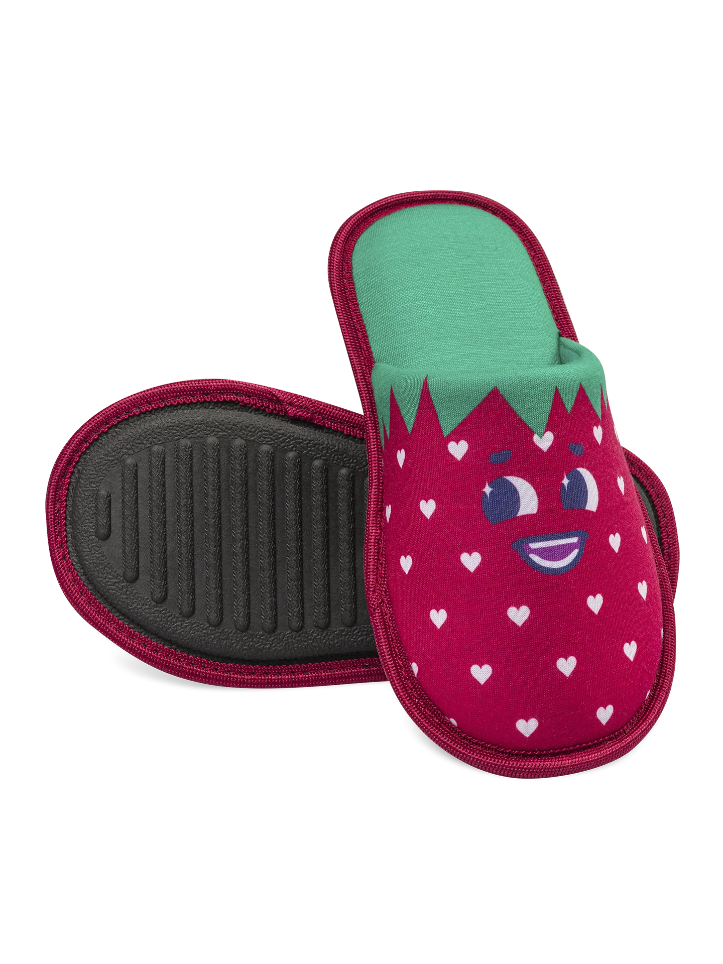 Lustige Hausschuhe für Kinder Glückliche Erdbeeren - Image 3