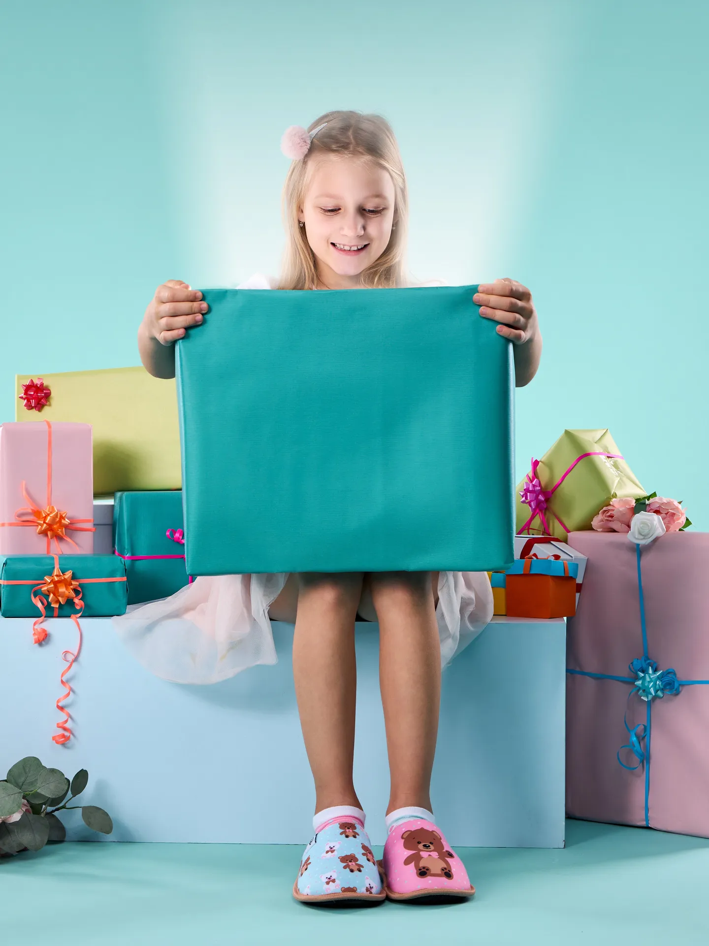 Lustige Hausschuhe für Kinder Teddybär - Image 4