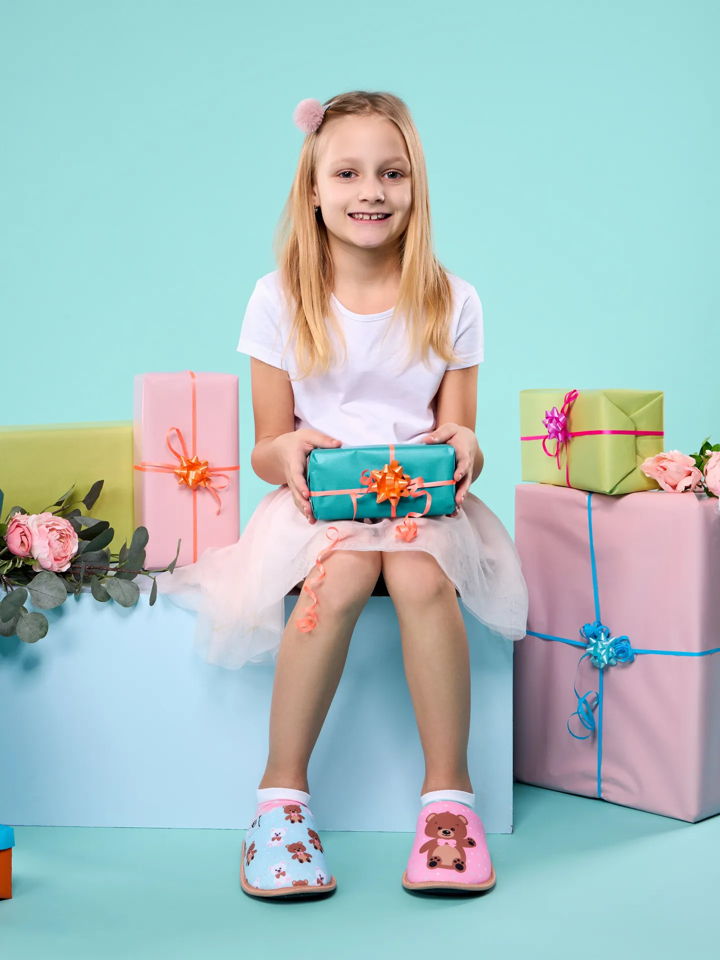 Lustige Hausschuhe für Kinder Teddybär - Image 5
