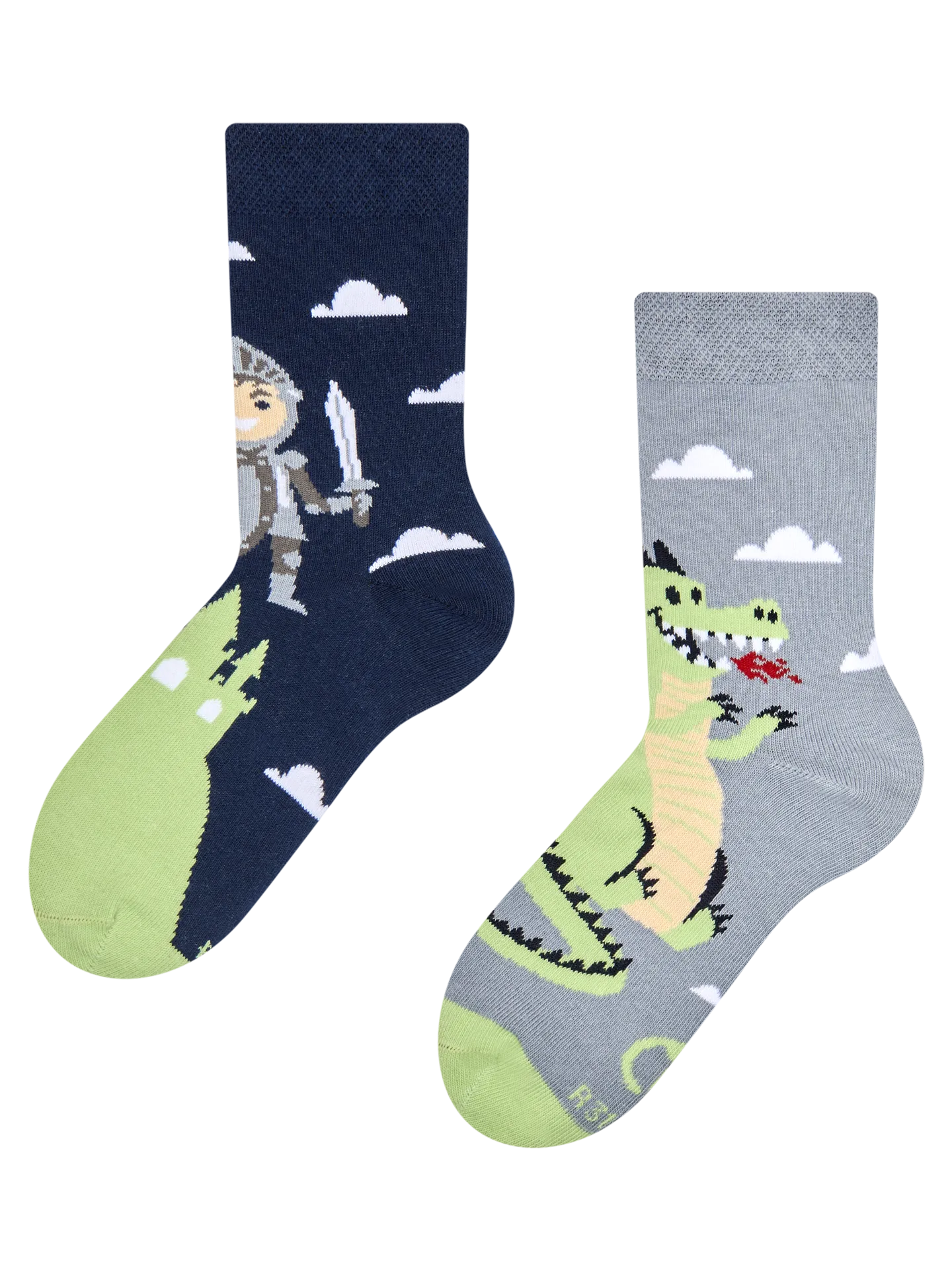 Lustige Kindersocken Tapferer Ritter
