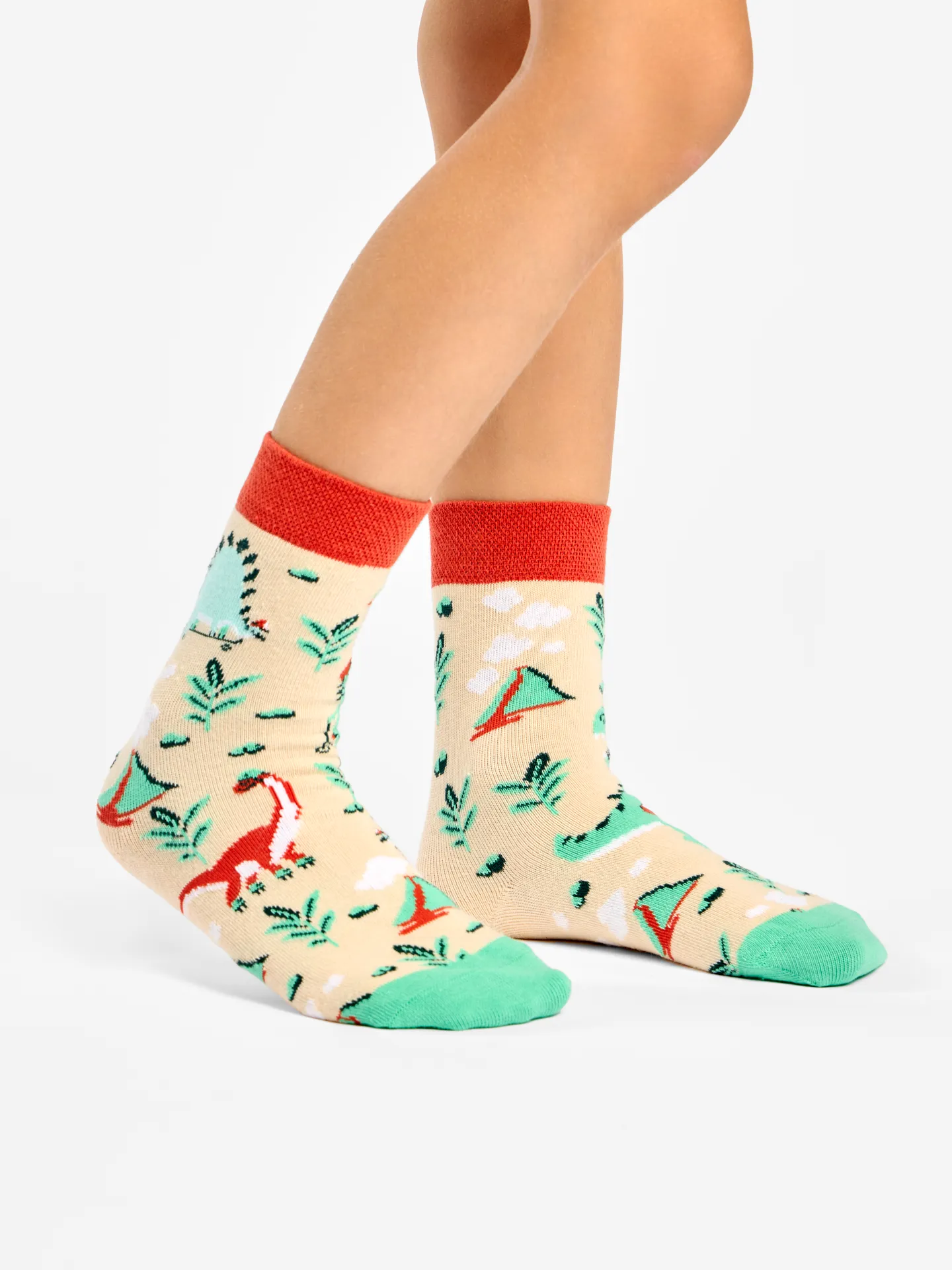 Lustige Kindersocken Dino-Skatepark - Image 3