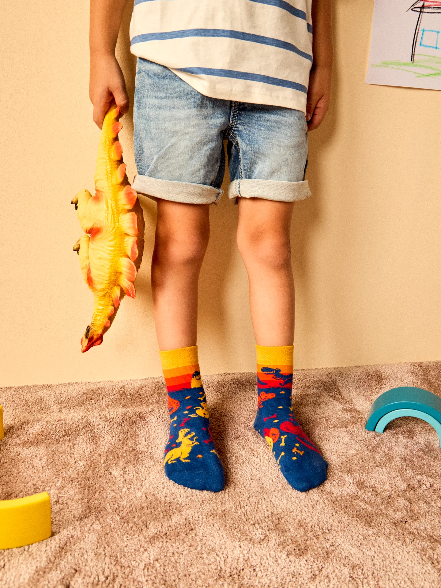 Lustige Kindersocken Welt der Dinosaurier - Image 2