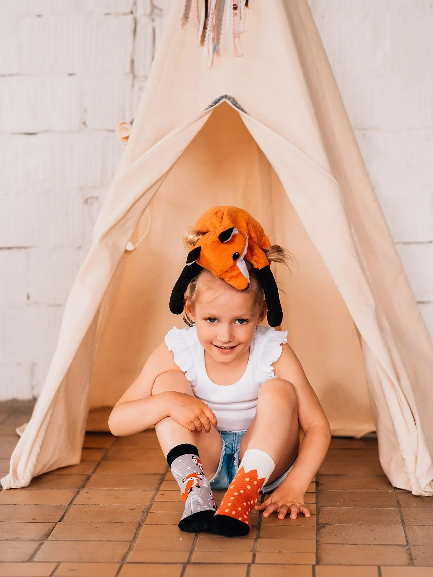 Lustige Kindersocken Fuchs - Image 2