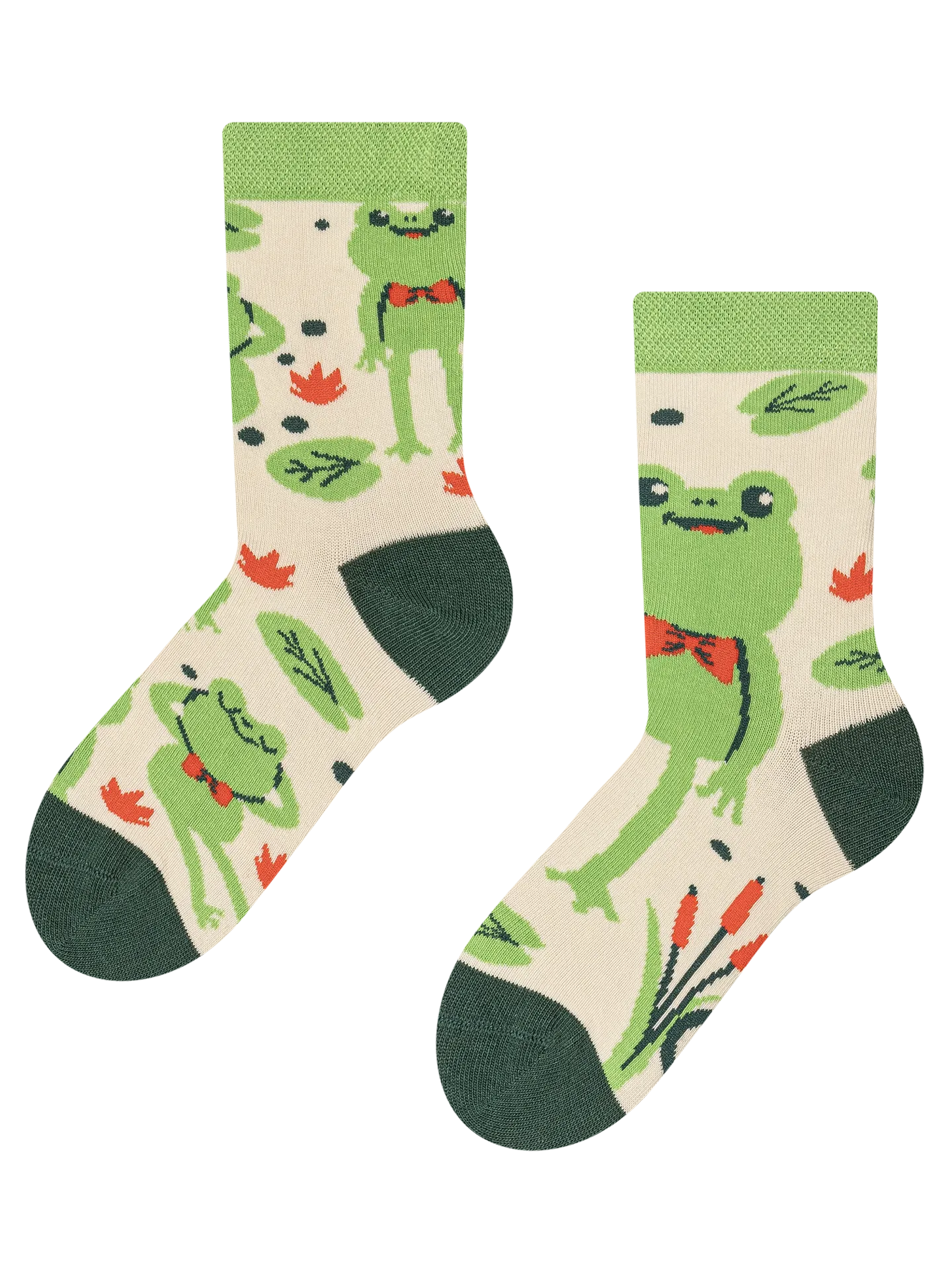 Lustige Kindersocken Kleiner Frosch