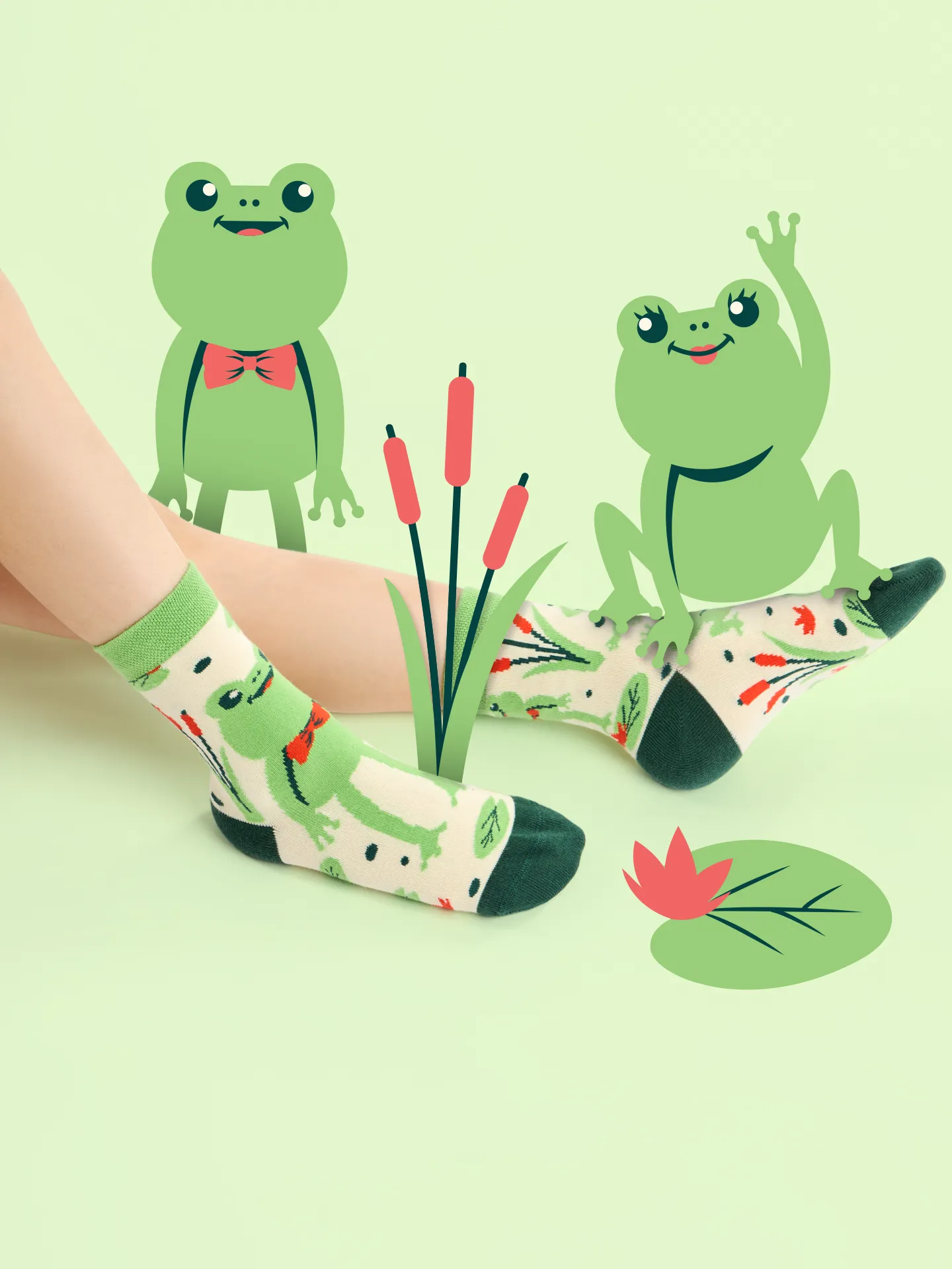 Lustige Kindersocken Kleiner Frosch - Image 4