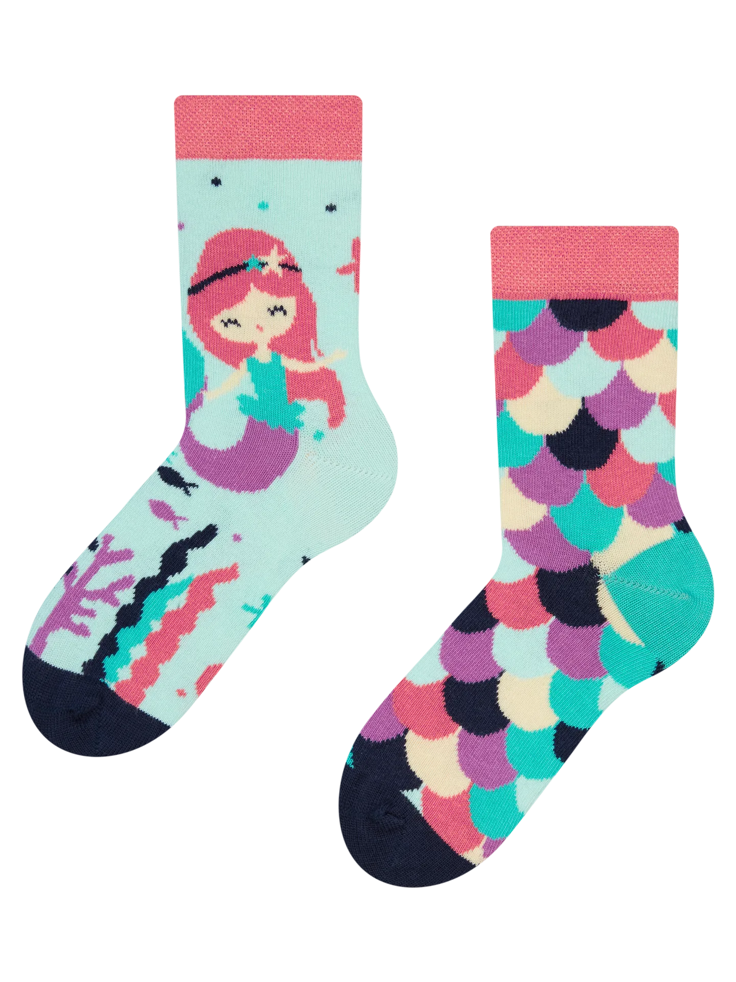 Lustige Kindersocken Kleine Meerjungfrau