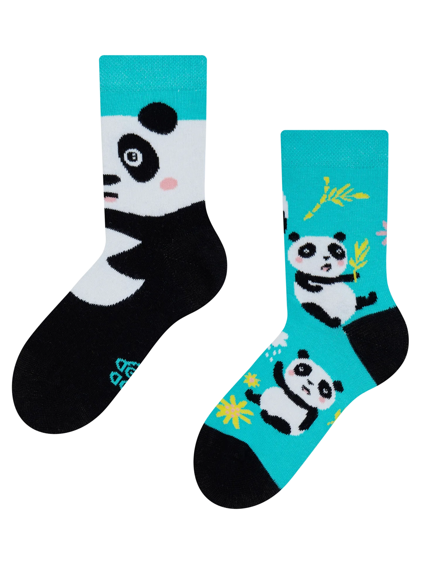 Lustige Kindersocken Panda