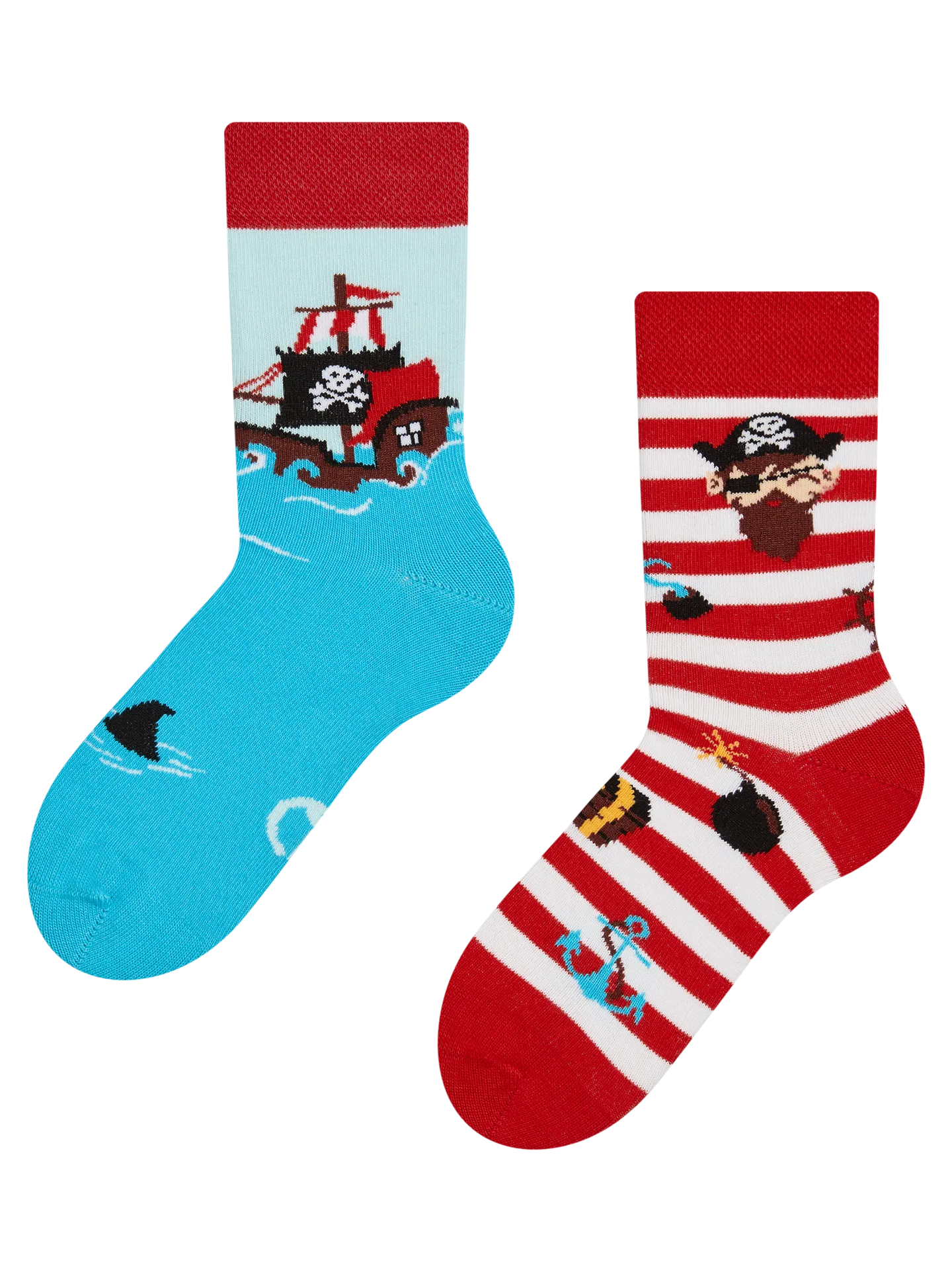 Lustige Kindersocken Pirat