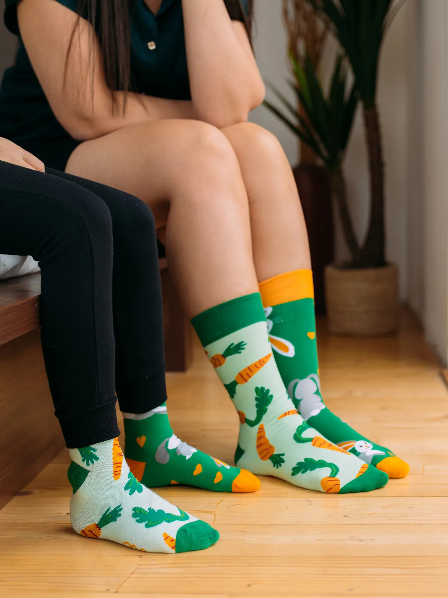 Lustige Kindersocken Kaninchen und Karotte - Image 7