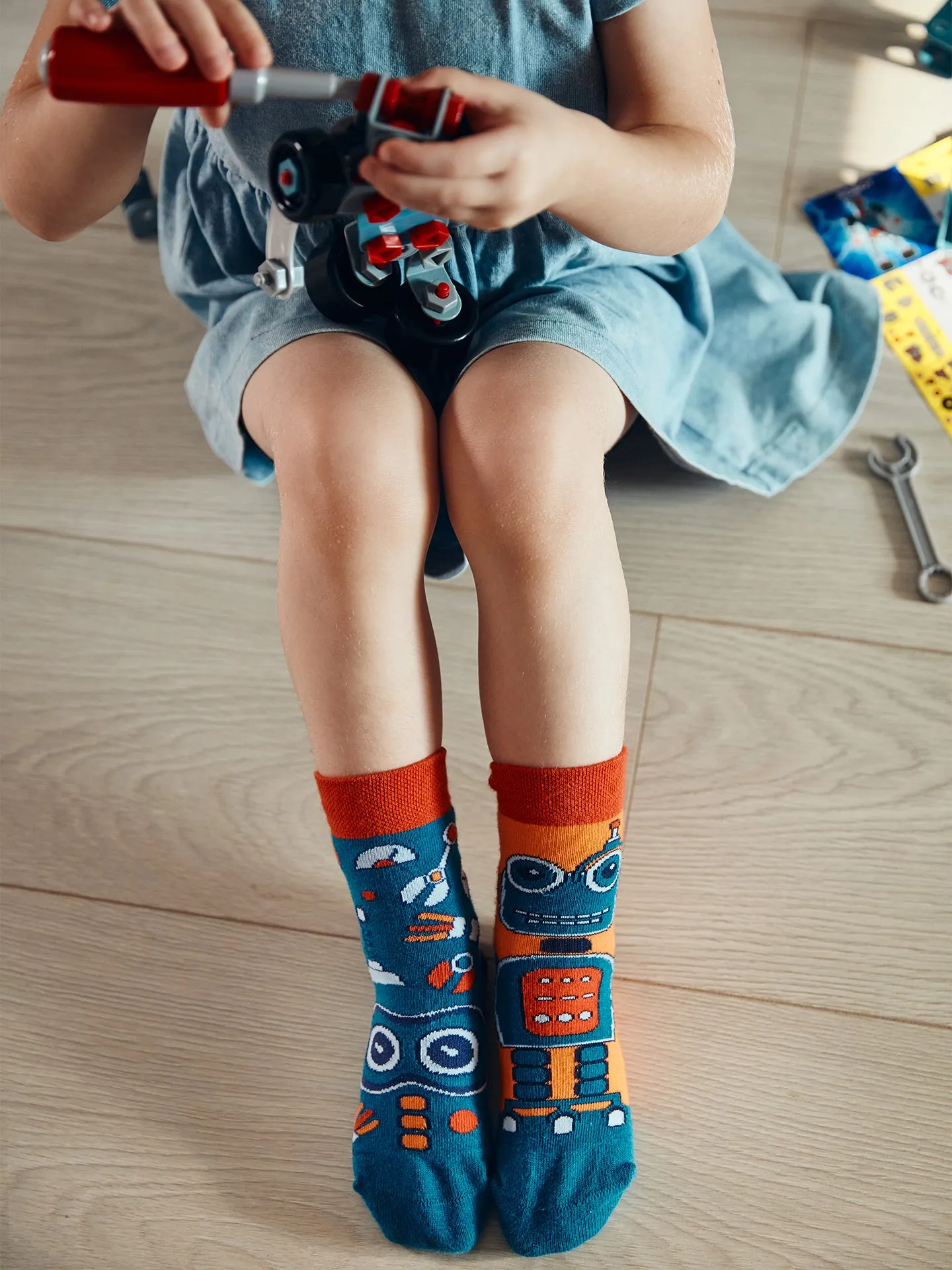 Lustige Kindersocken Roboter - Image 4