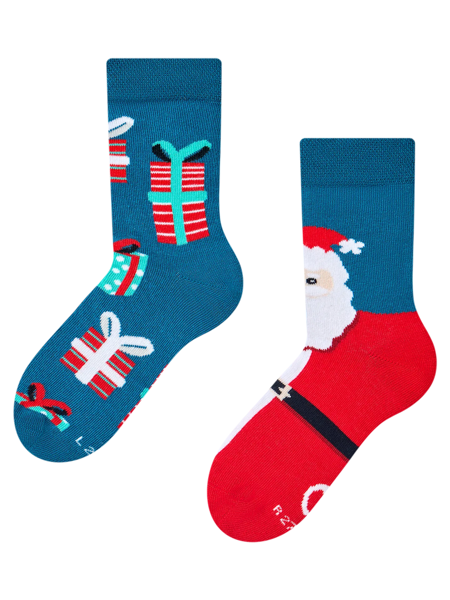 Kindersocken Weihnachtsmann & Geschenke