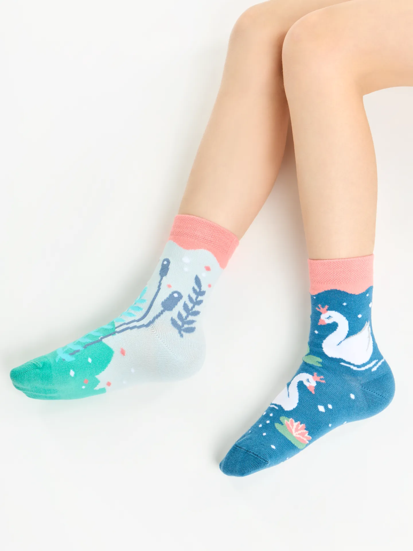 Lustige Kindersocken Schwäne - Image 3