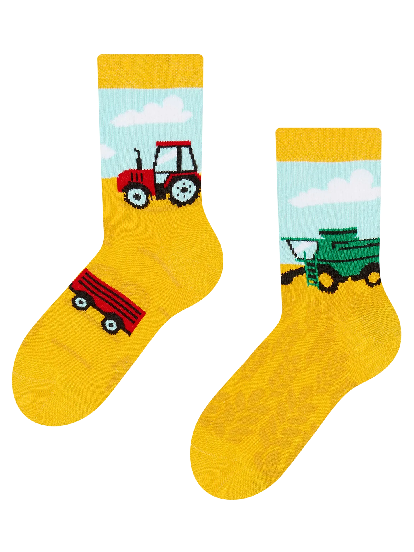 Lustige Kindersocken Traktor