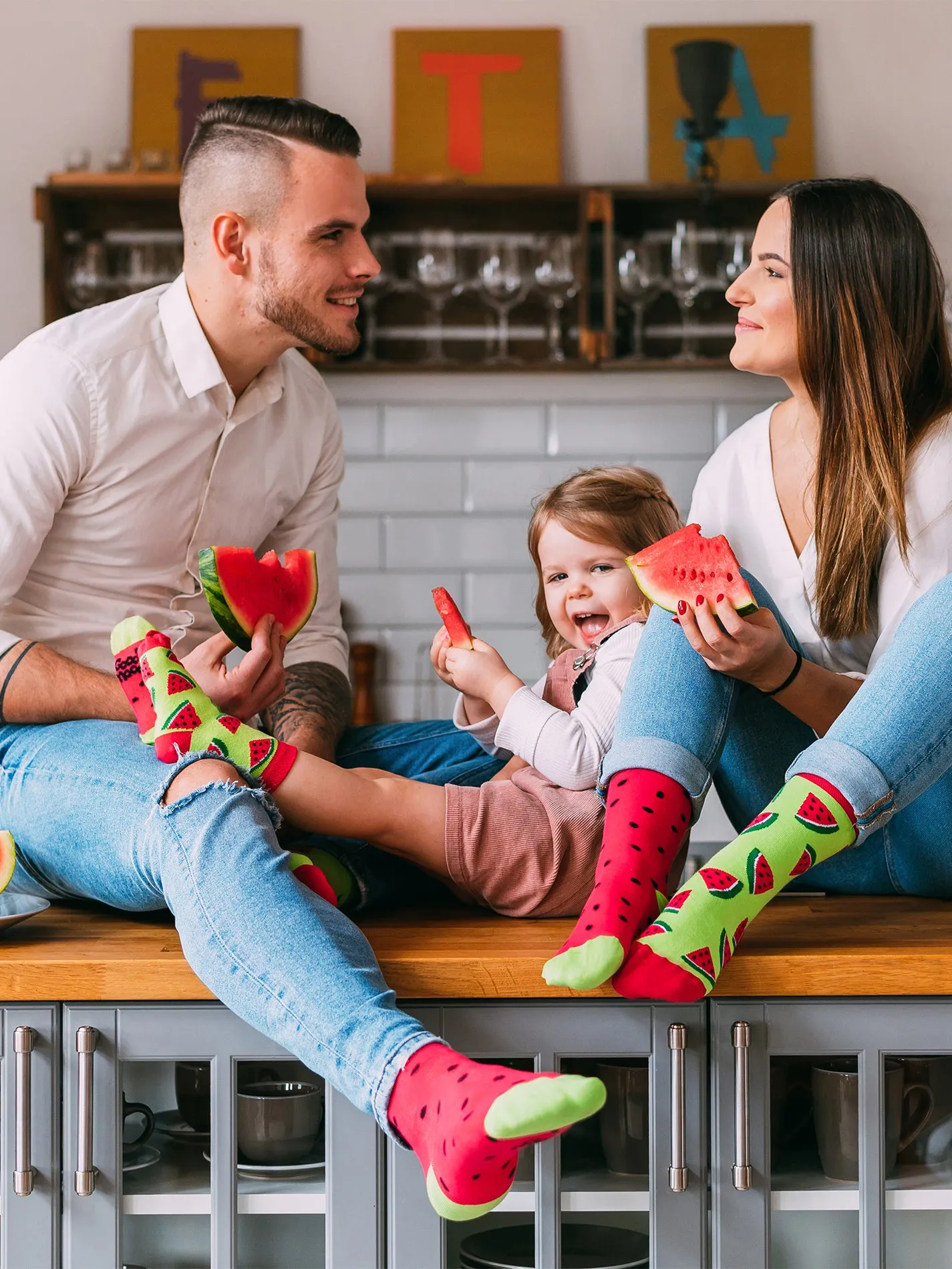 Lustige Kindersocken Wassermelone - Image 2