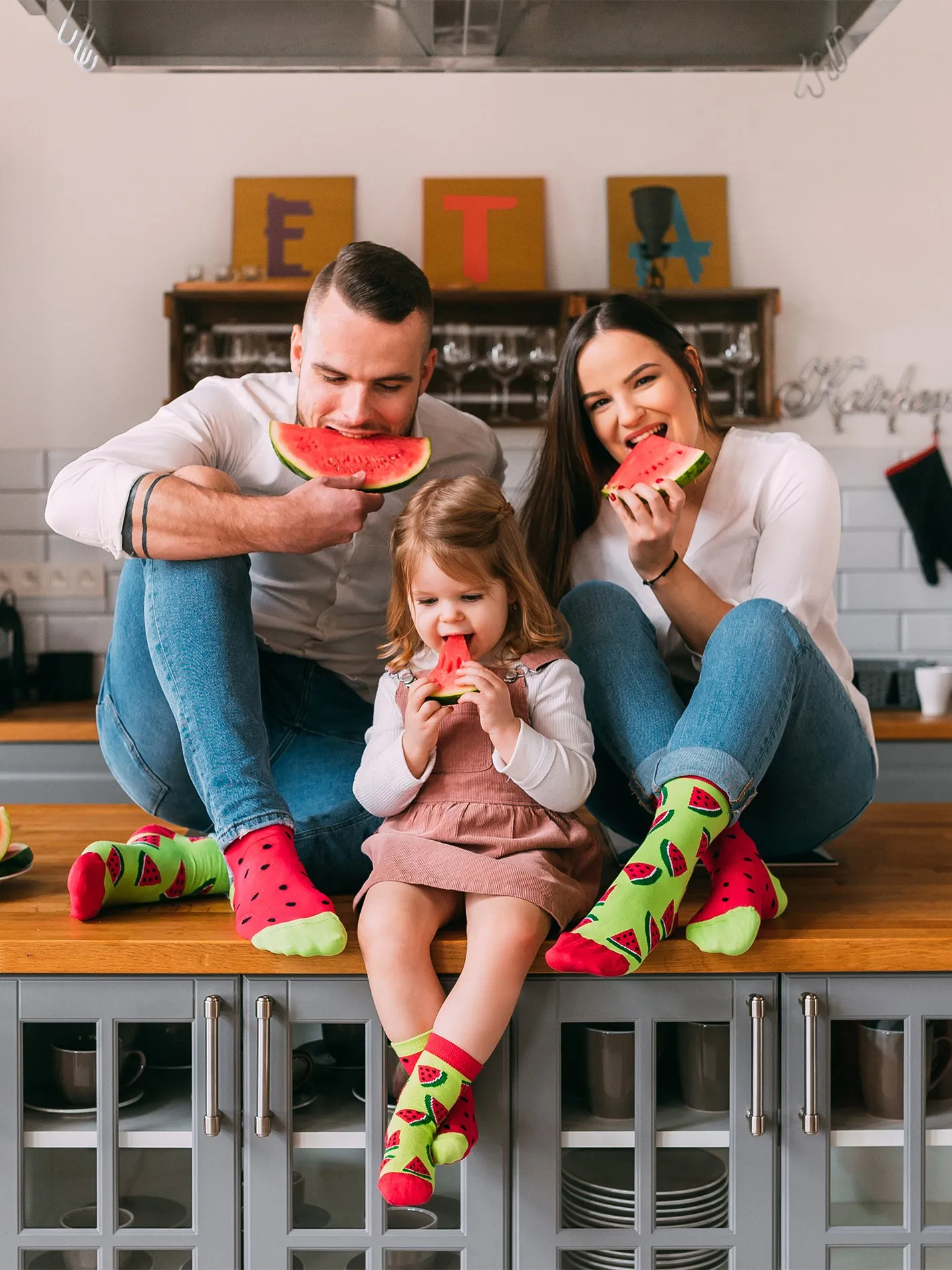 Lustige Kindersocken Wassermelone - Image 3