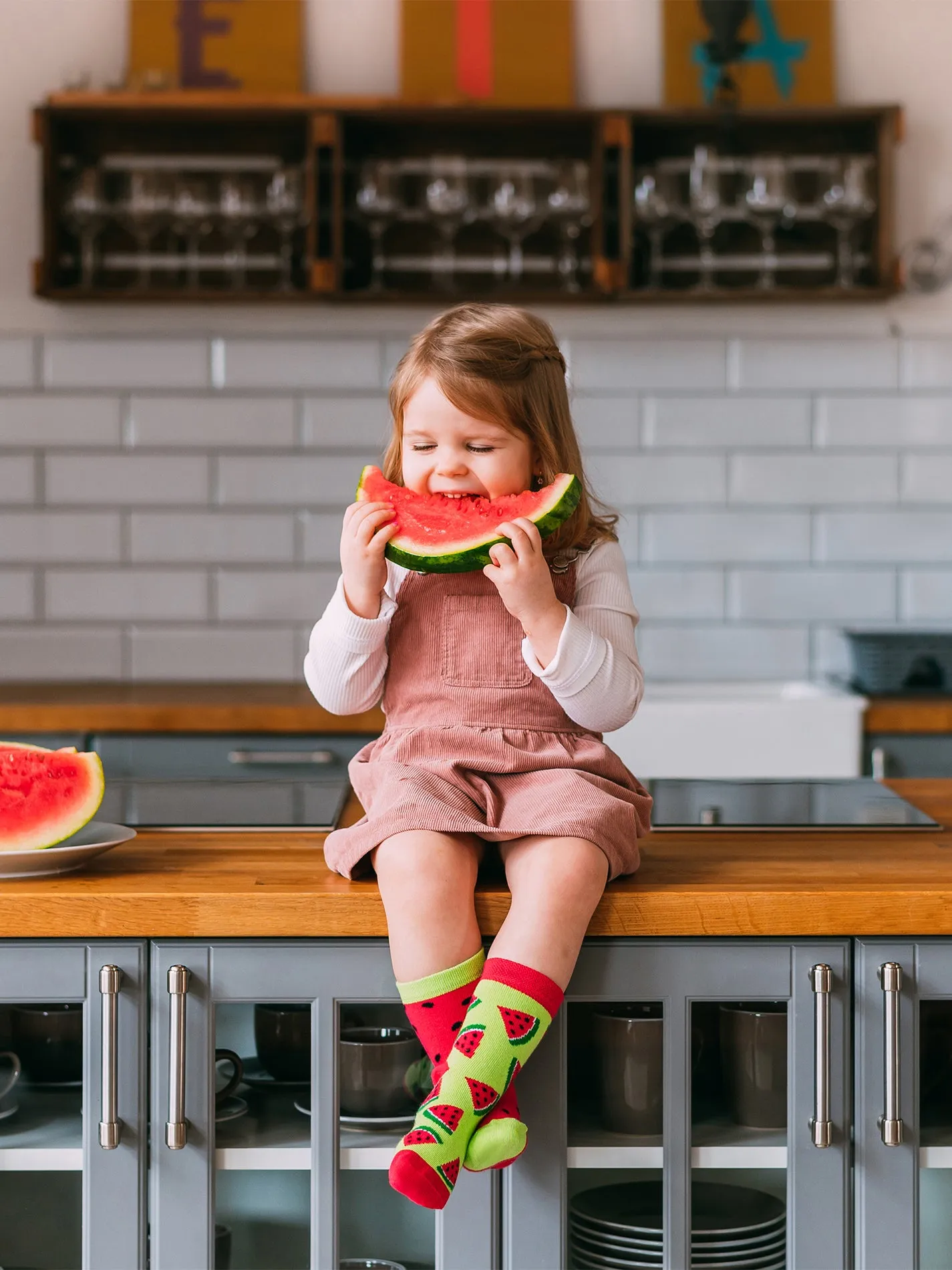 Lustige Kindersocken Wassermelone - Image 4