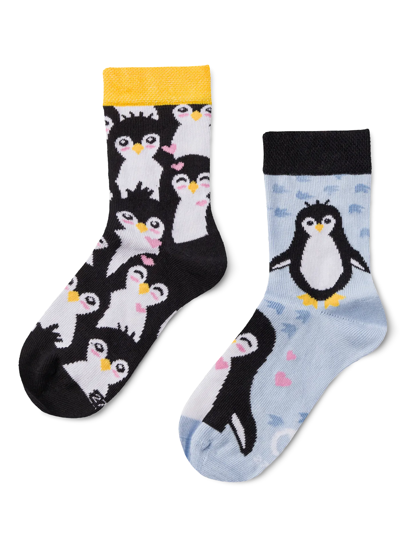 Lustige Kindersocken Winterpinguin