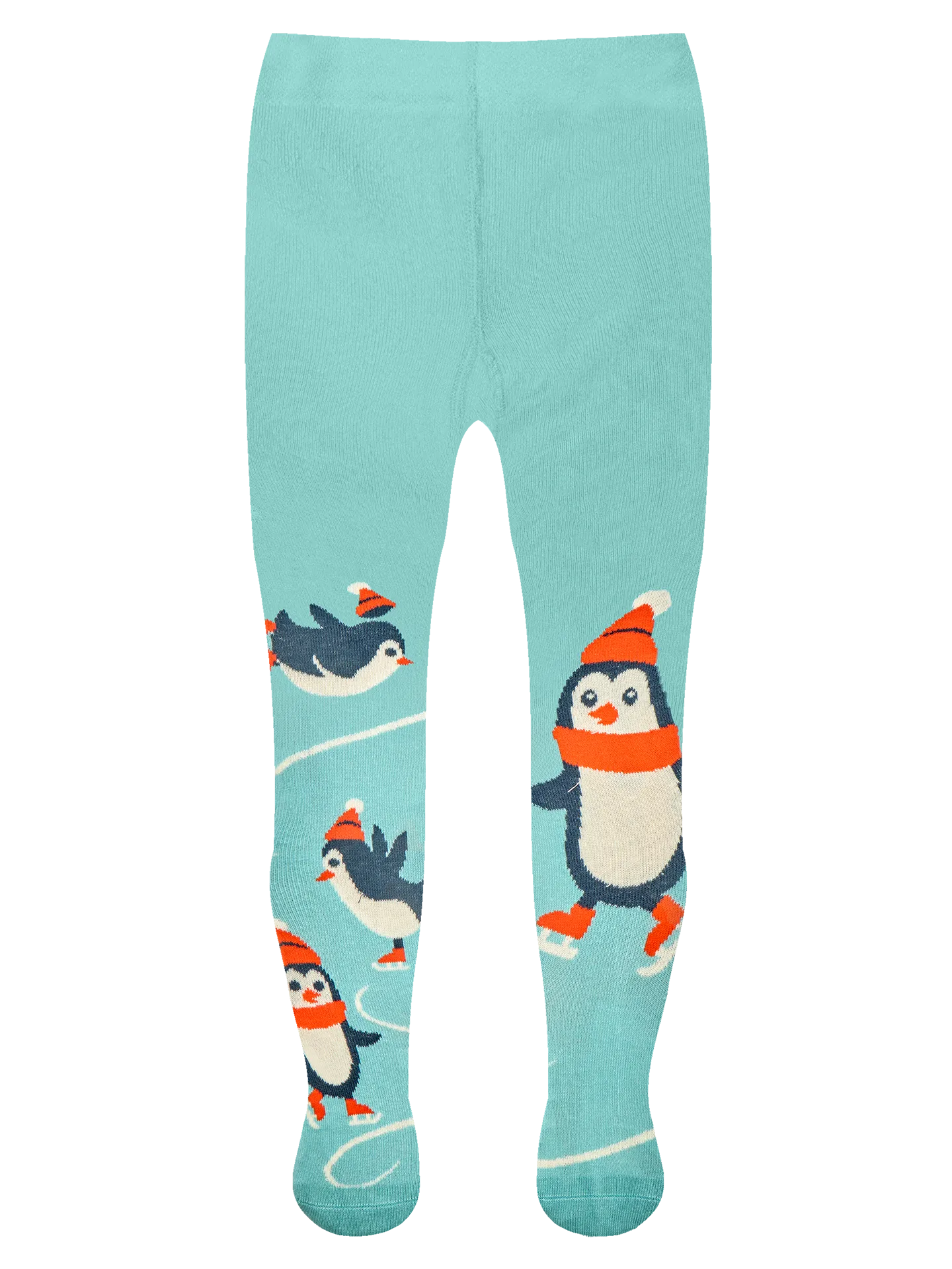 Lustige Strumpfhosen für Kinder Pinguine und Eis