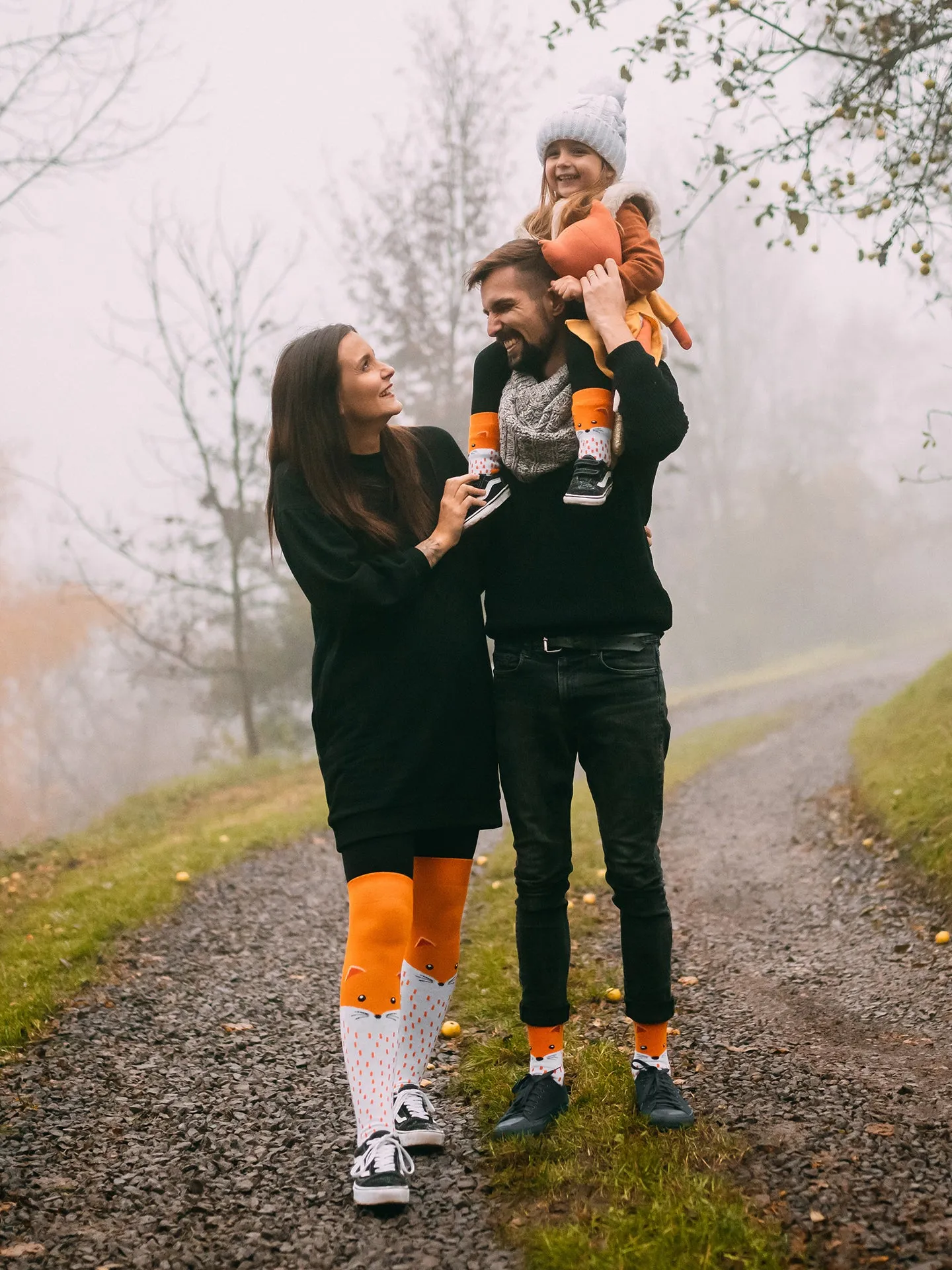 Lustige warme Socken für Kinder Flauschiger Fuchs - Image 2