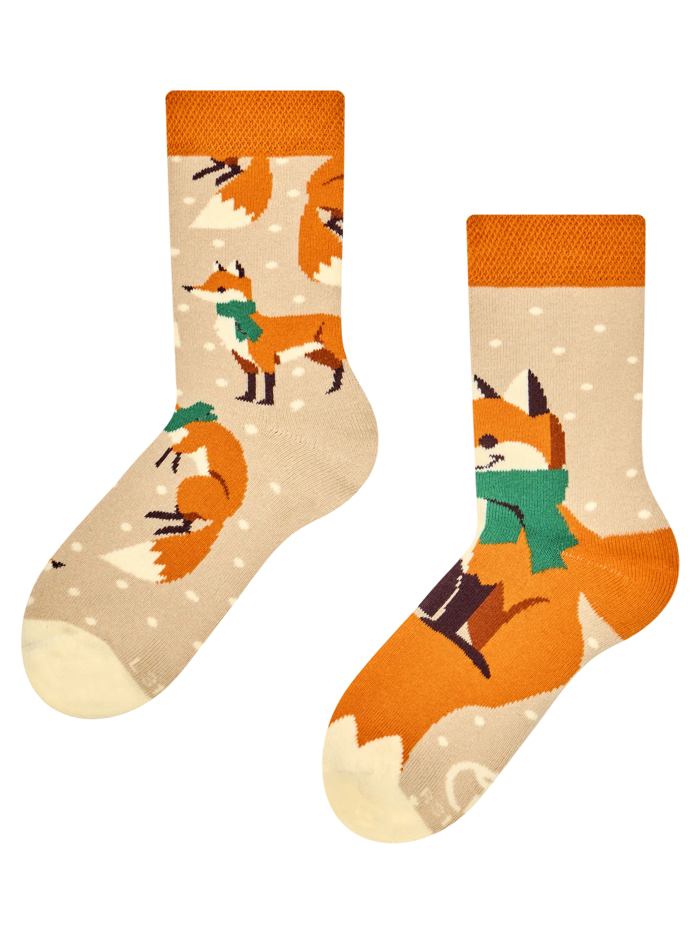 Warme Kindersocken Fuchs mit Schal