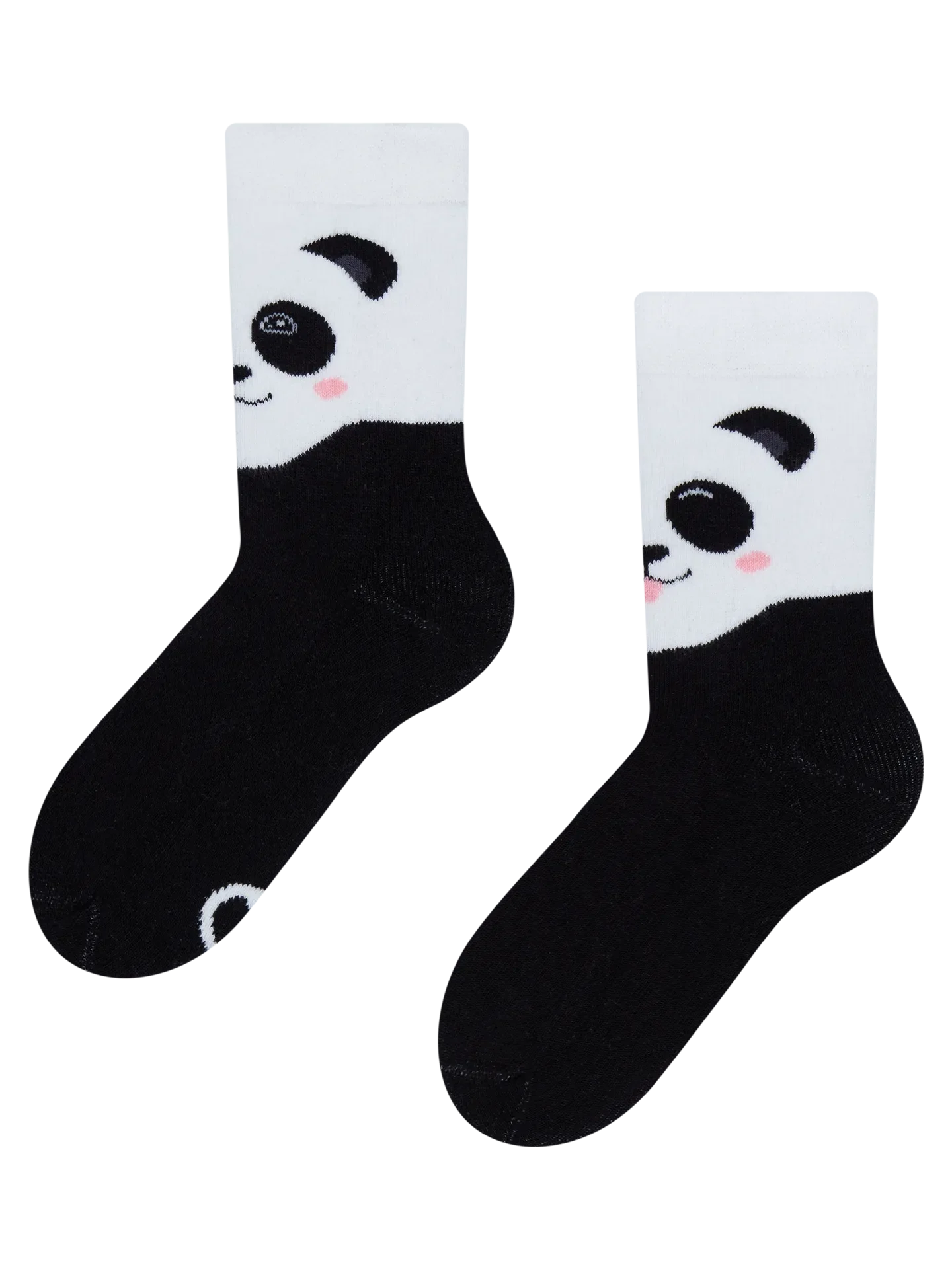 Lustige warme Socken für Kinder Glücklicher Panda