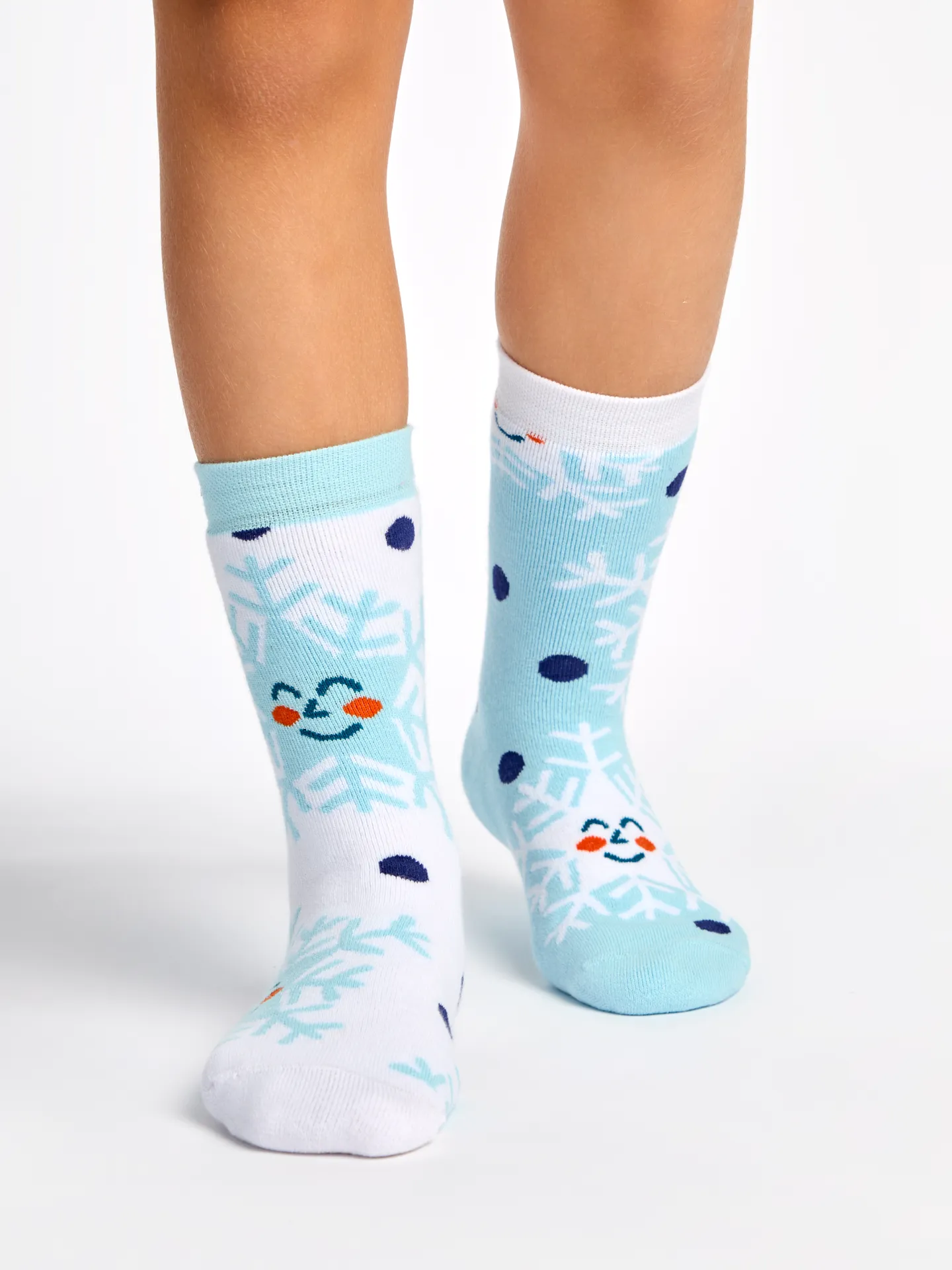 Lustige warme Socken für Kinder Glückliche Schneeflocken - Image 6