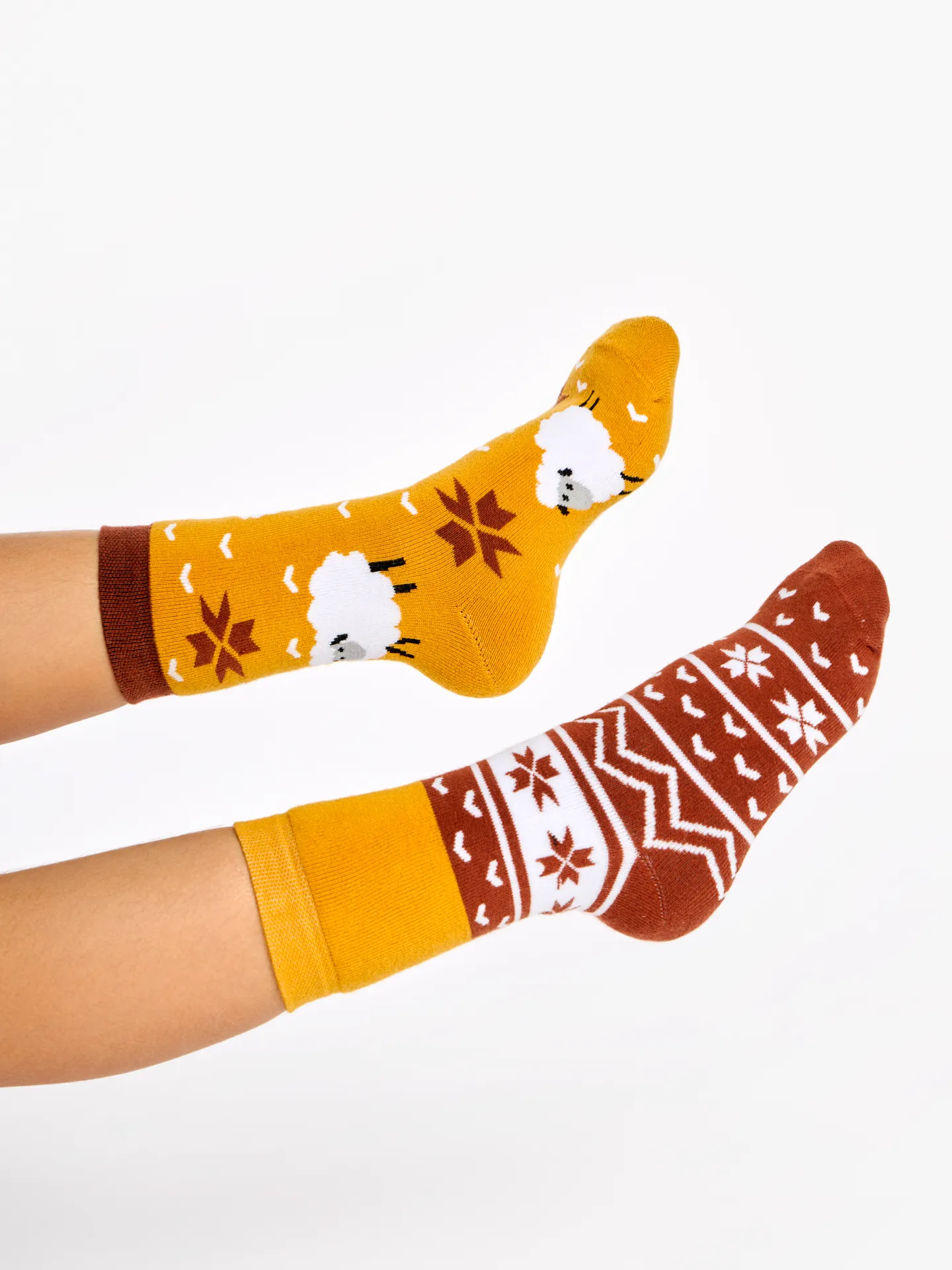 Lustige warme Socken für Kinder Schaf im Pullover - Image 2