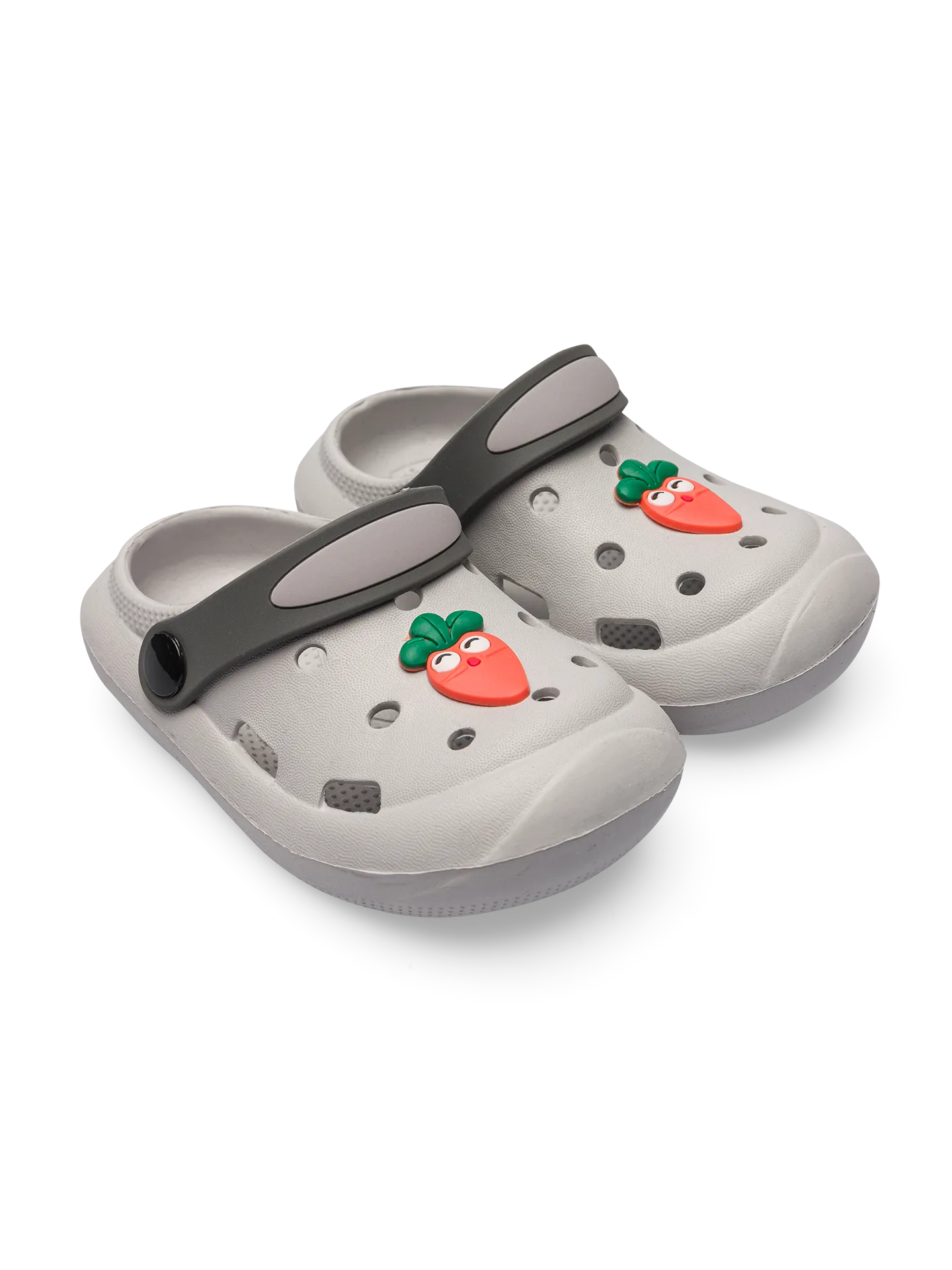 Hellgraue Clog-Sandalen für Kinder - Image 2