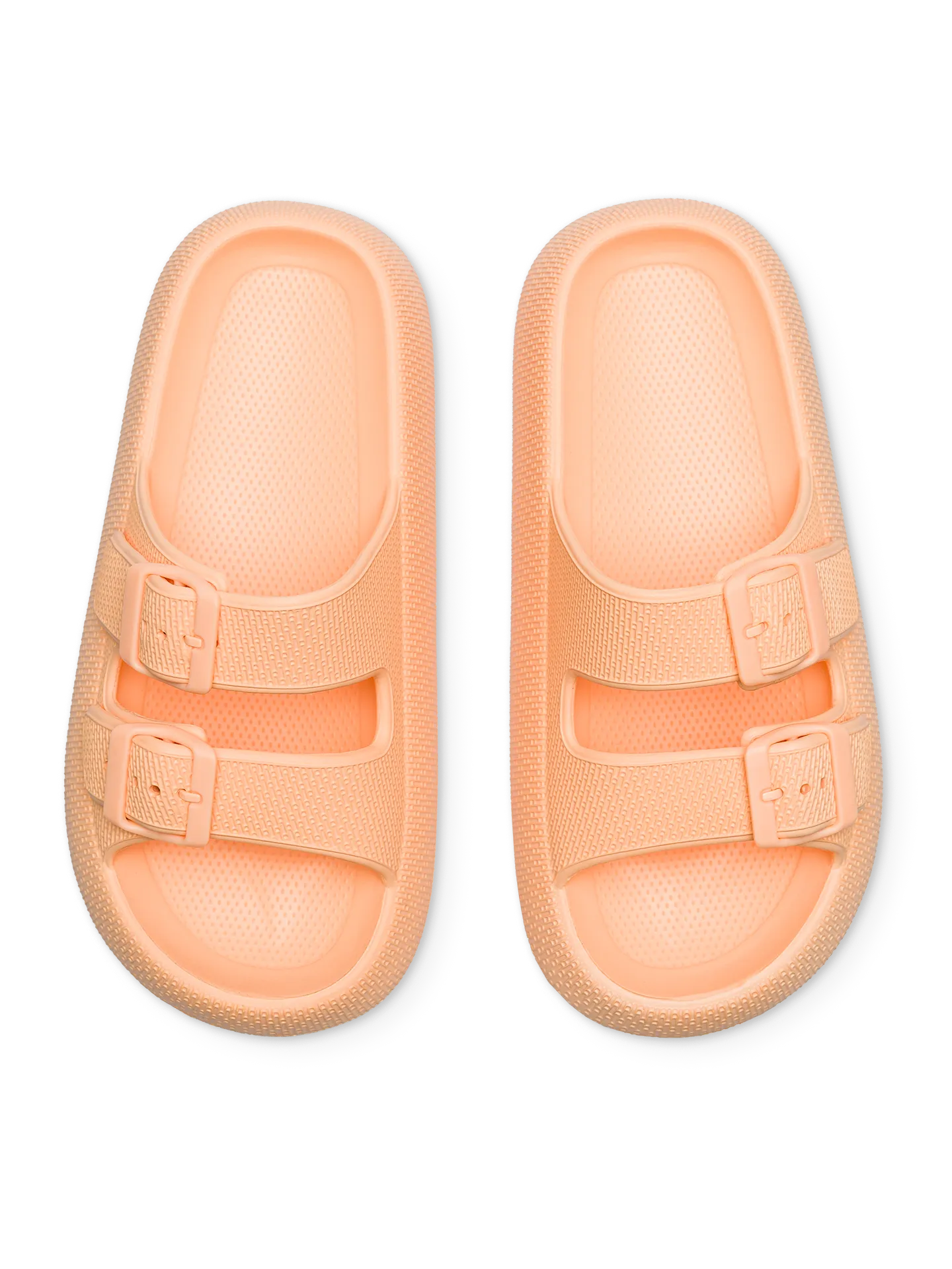 Helles Pfirsichorange Plateausandalen für Frauen