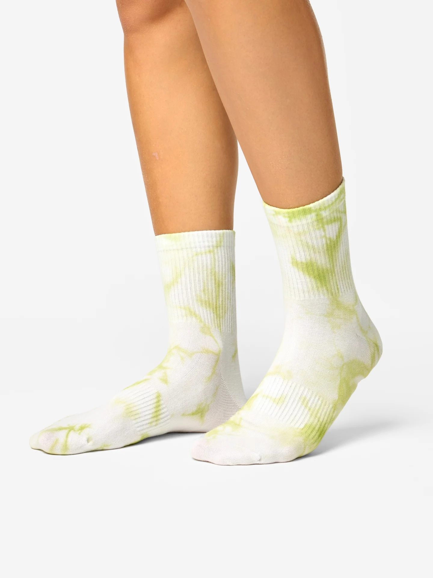 Limette Crewsocken mit Tie-Dye-Effekt - Image 4