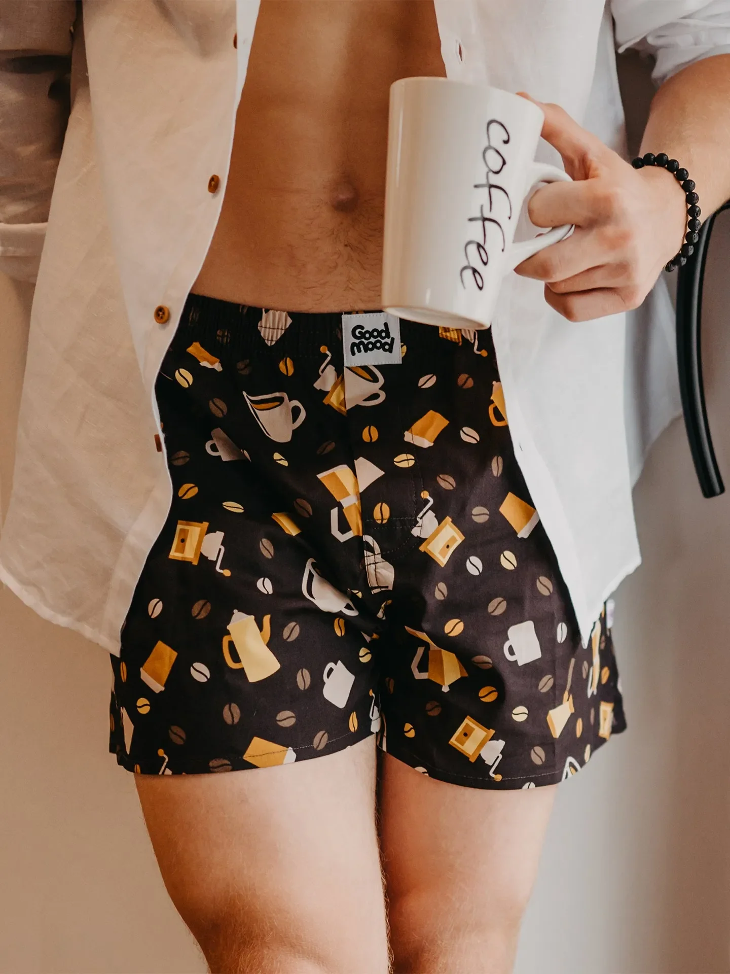 Lustige Shorts für Männer Kaffeebohnen - Image 7