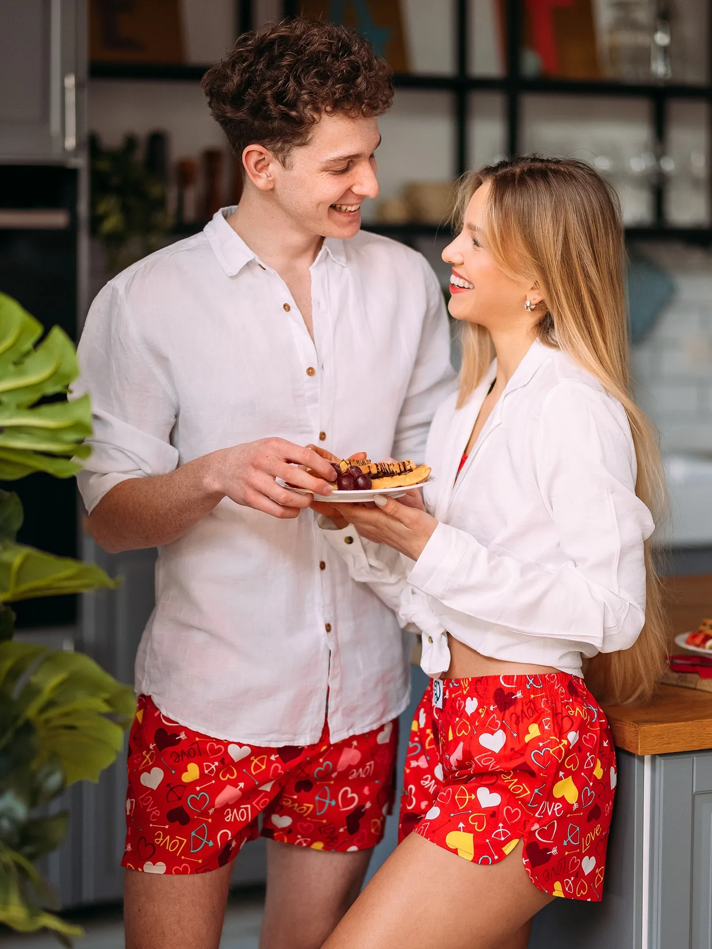 Lustige Shorts für Männer Herzen - Image 5