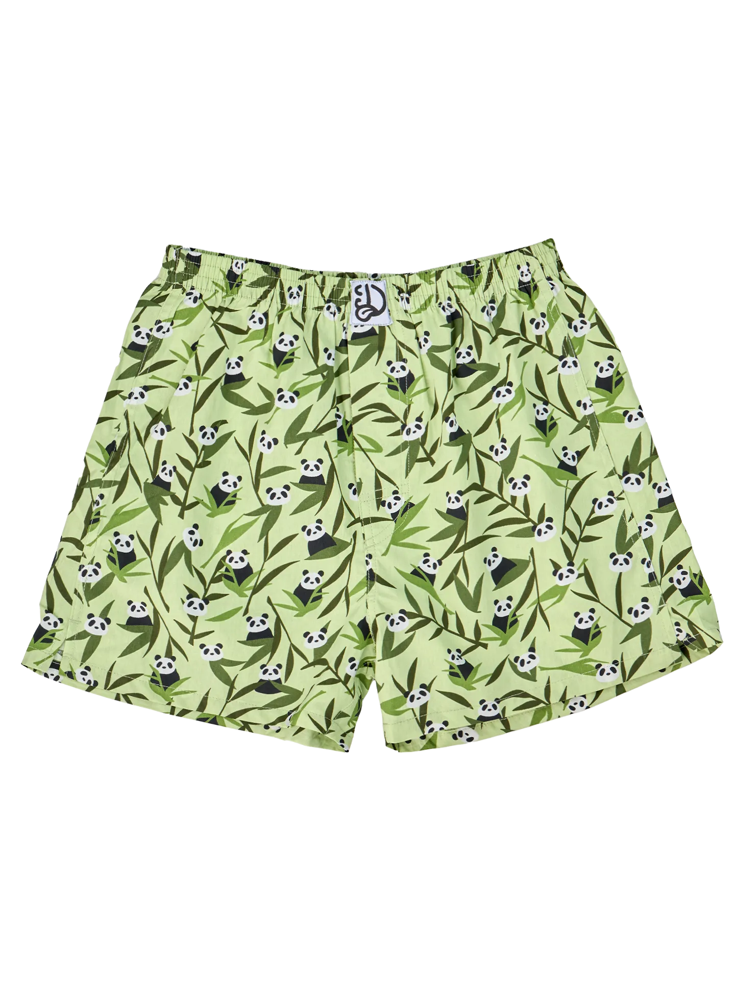 Lustige Shorts für Männer Pandas und Bambus