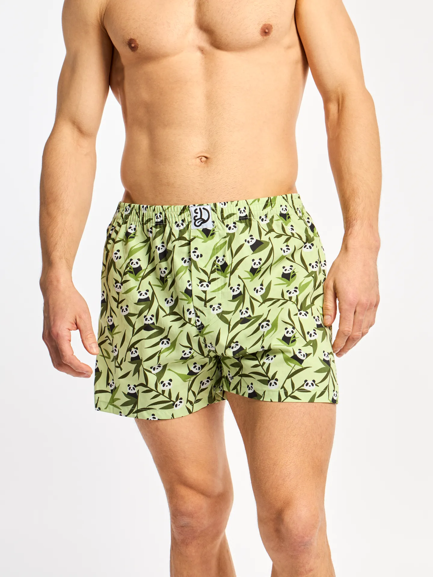Lustige Shorts für Männer Pandas und Bambus - Image 3