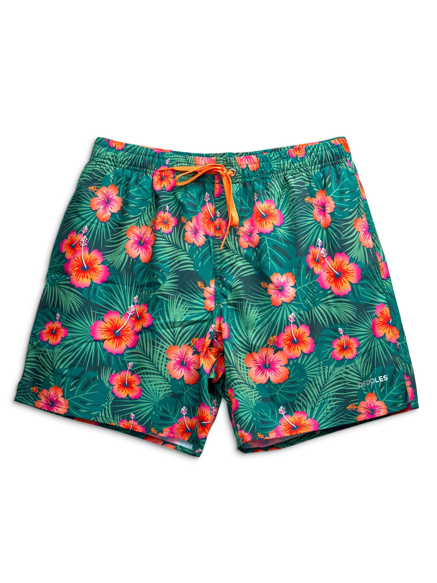 Lustige Badeshorts für Männer Hibiskus