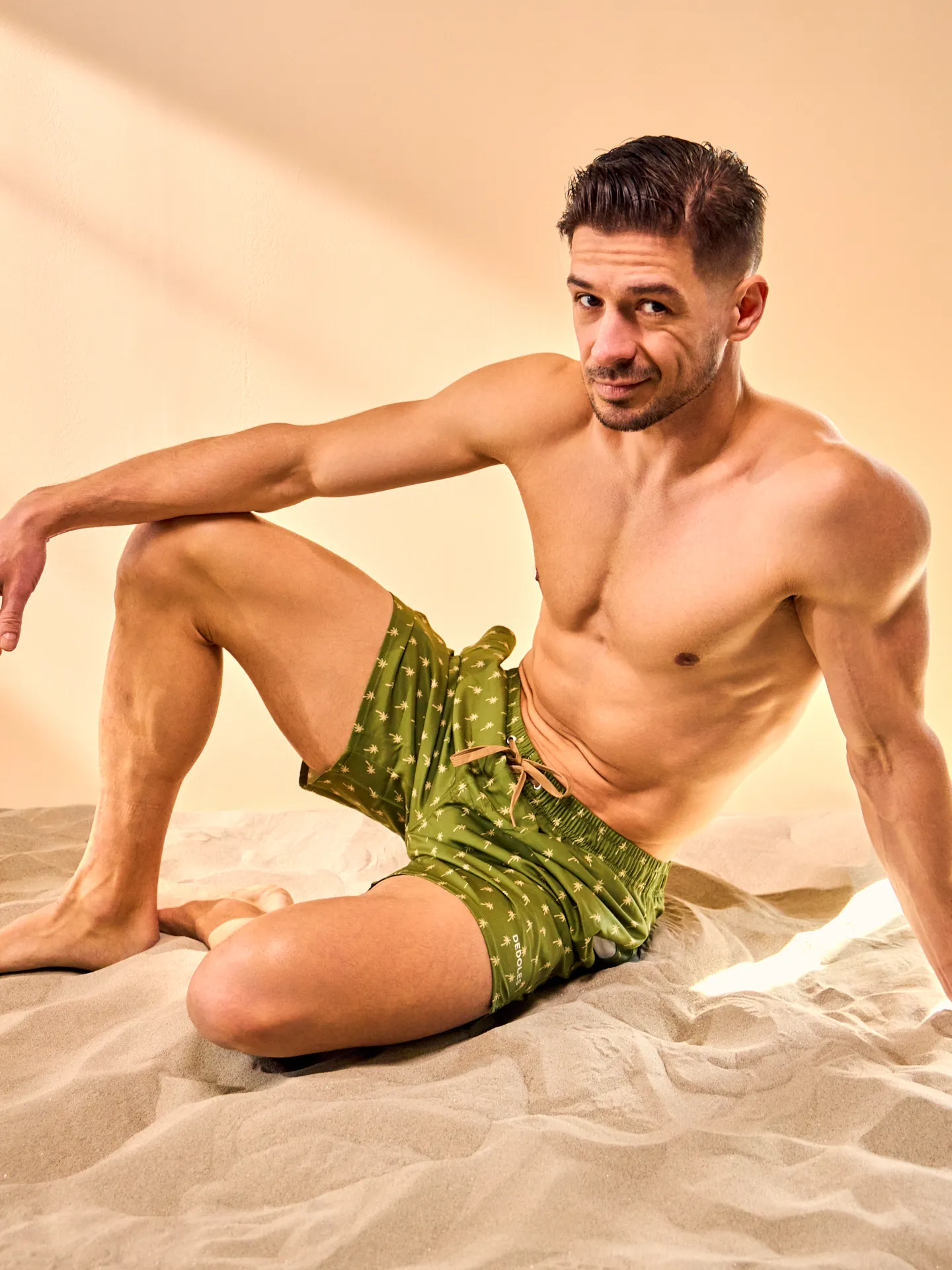 Lustige Badeshorts für Männer Palmen - Image 4