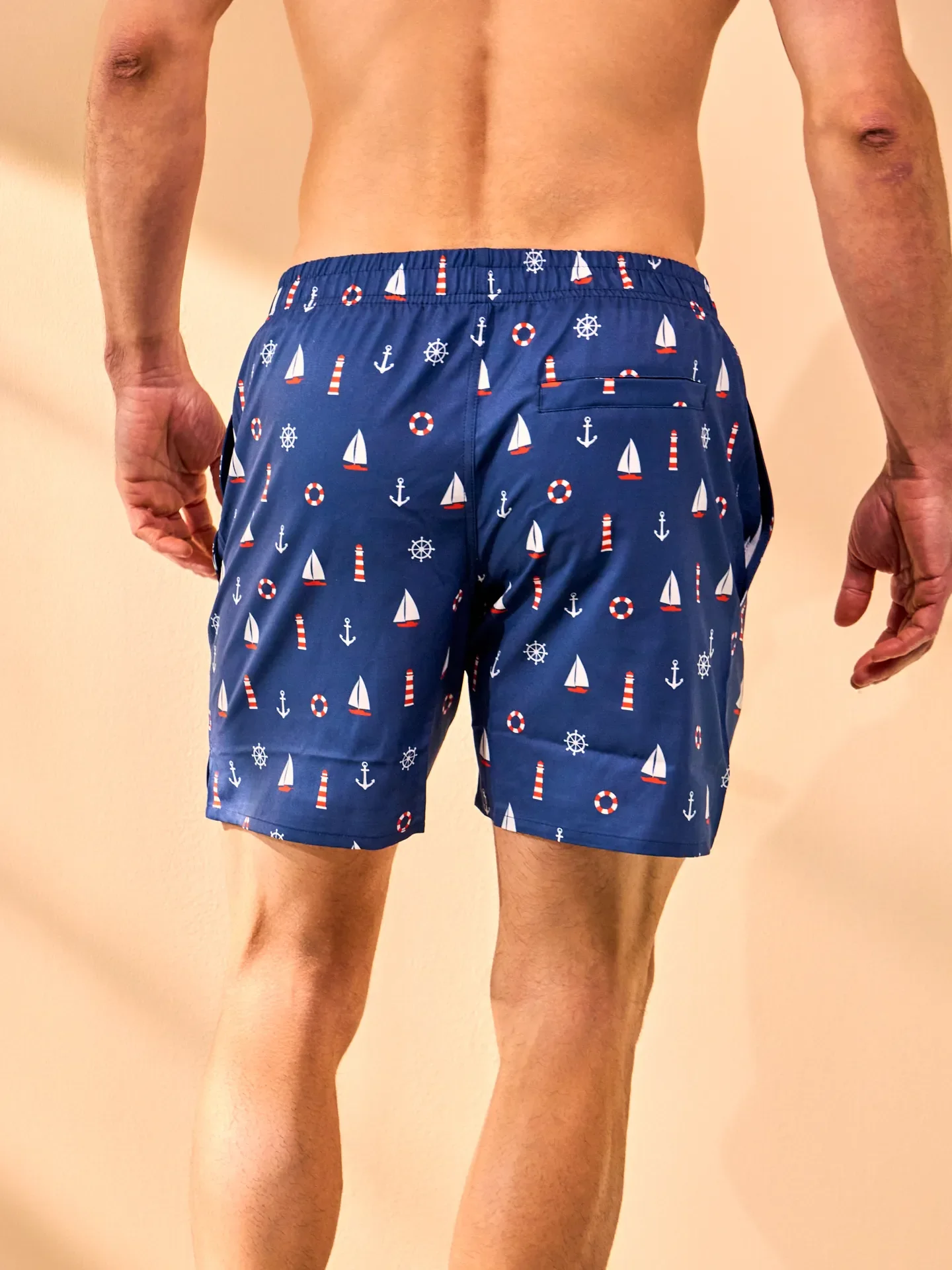 Lustige Badeshorts für Männer Kapitän zur See - Image 3