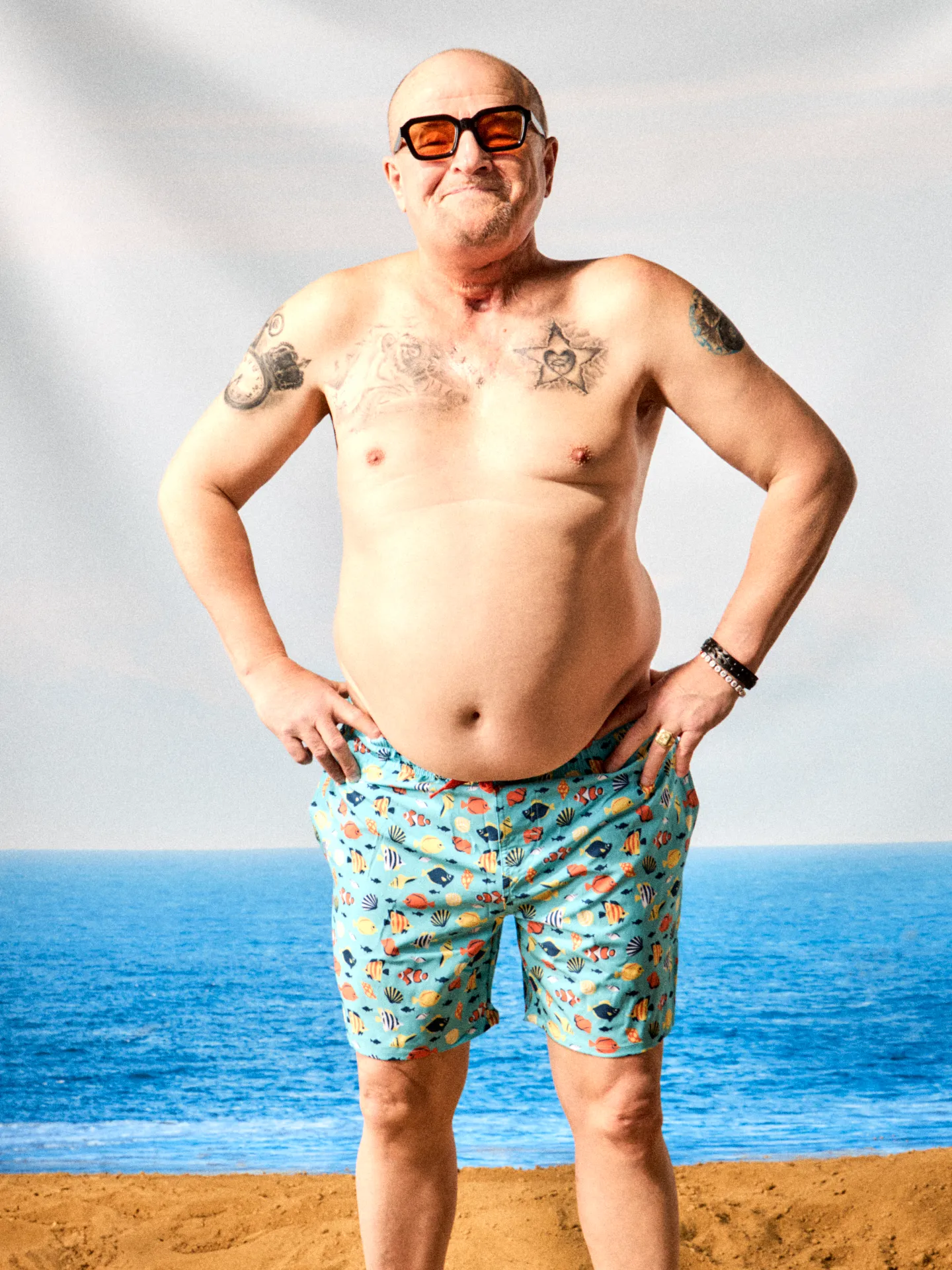 Lustige Badeshorts für Männer Meereswelt - Image 3