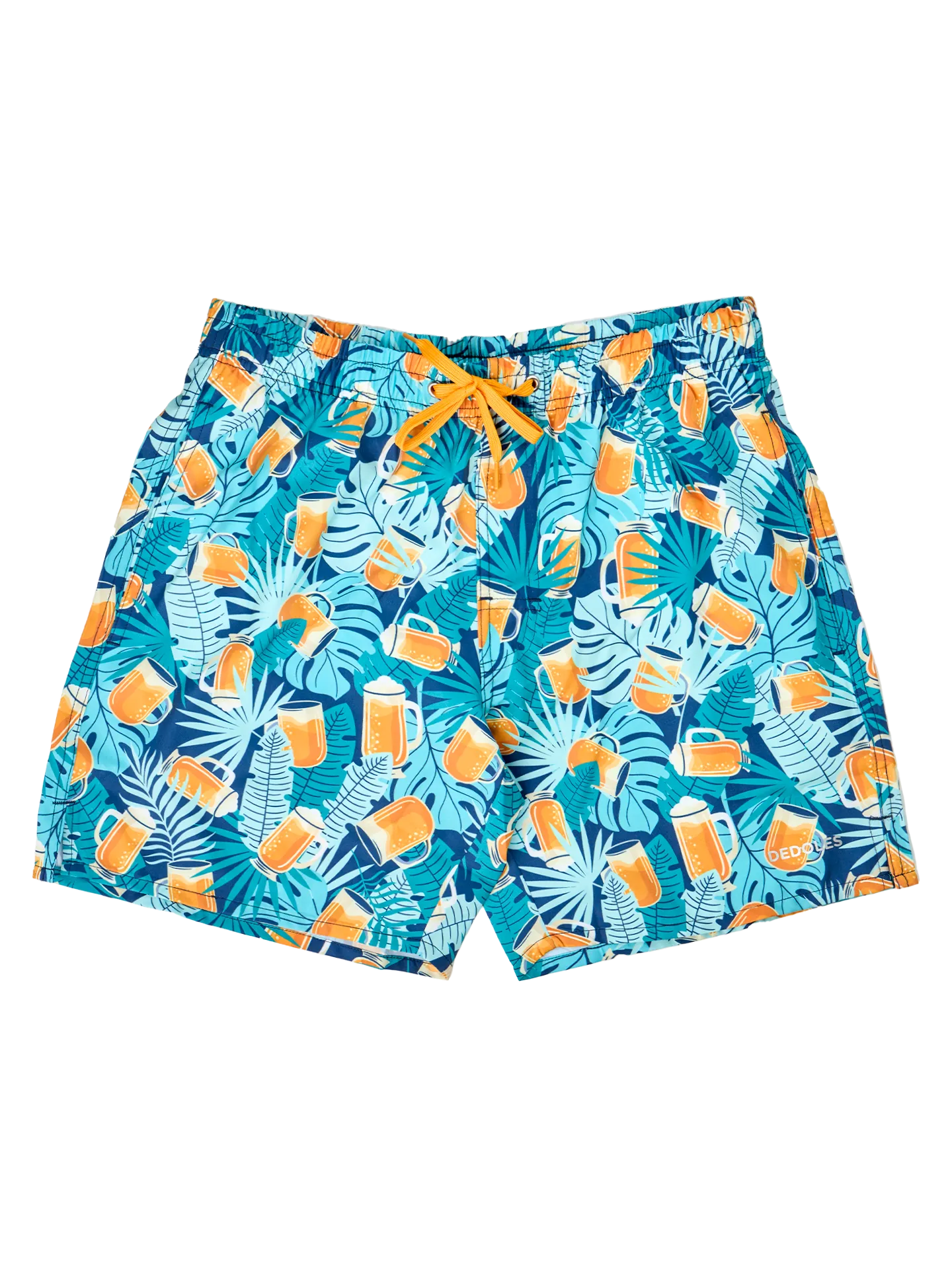 Lustige Badeshorts für Männer Tropisches Bier