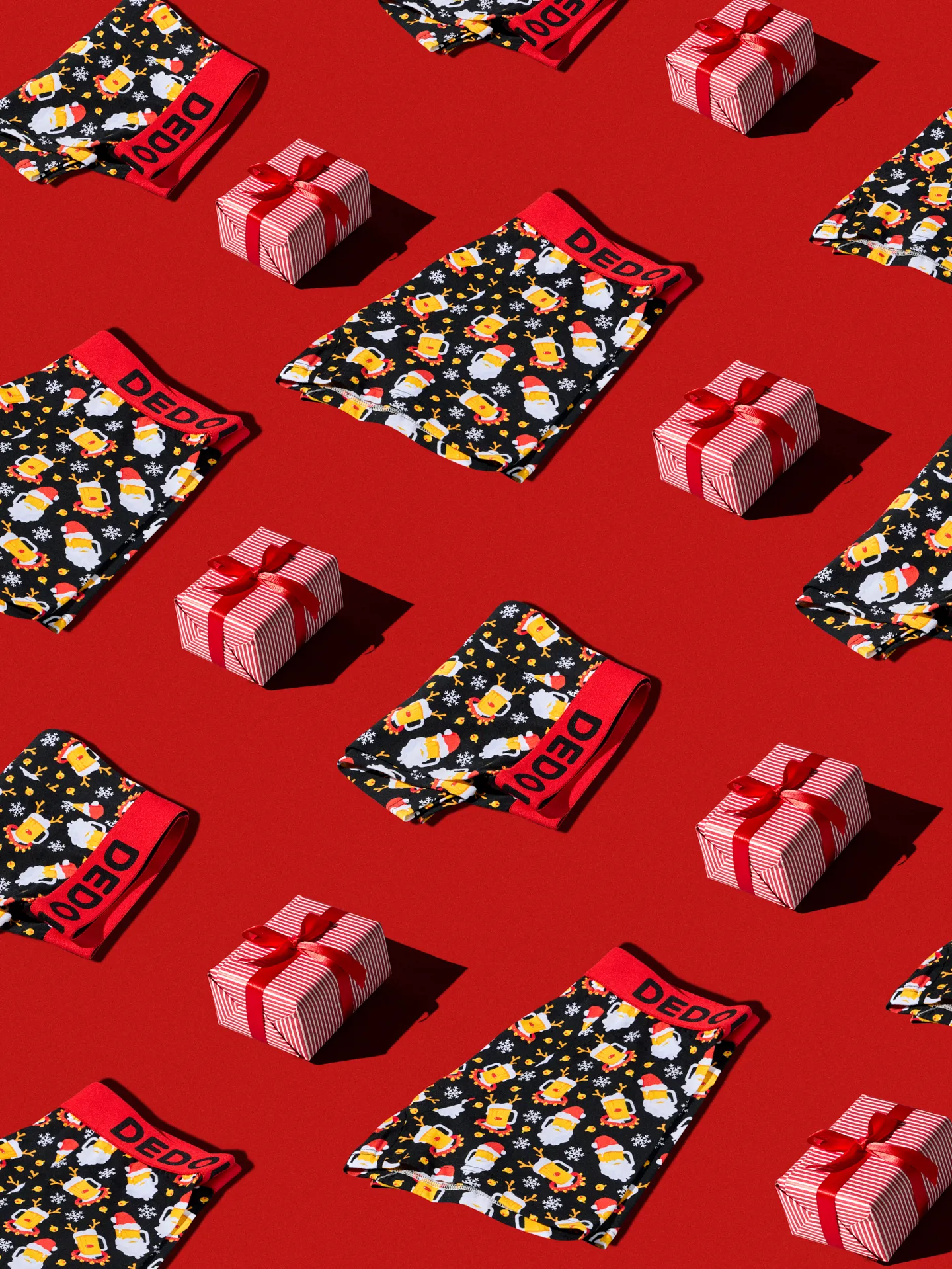 Lustige Boxershorts für Männer Bier-Weihnachtsmann - Image 5
