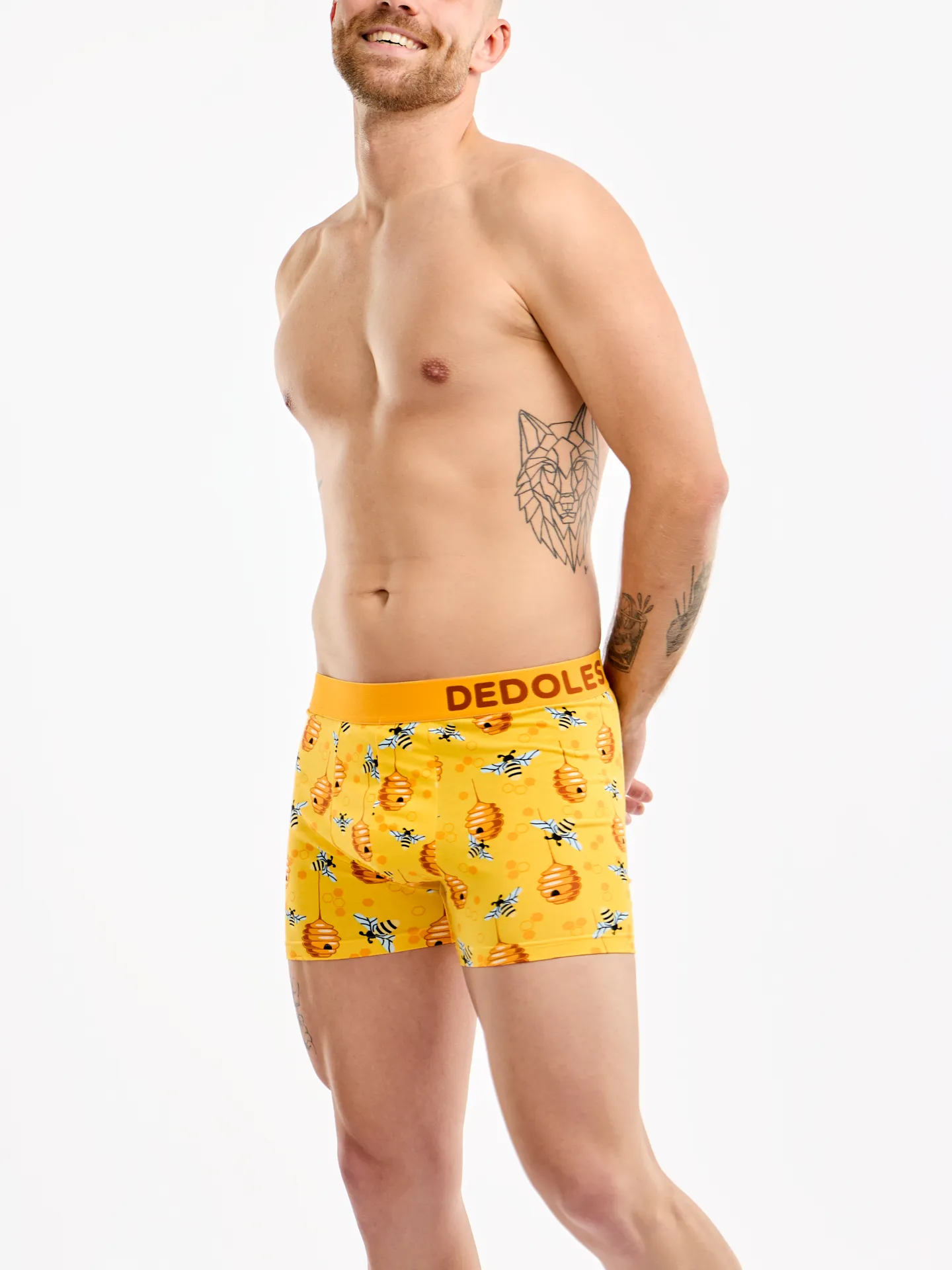 Lustige Boxershorts für Männer Fleißige Bienen - Image 3