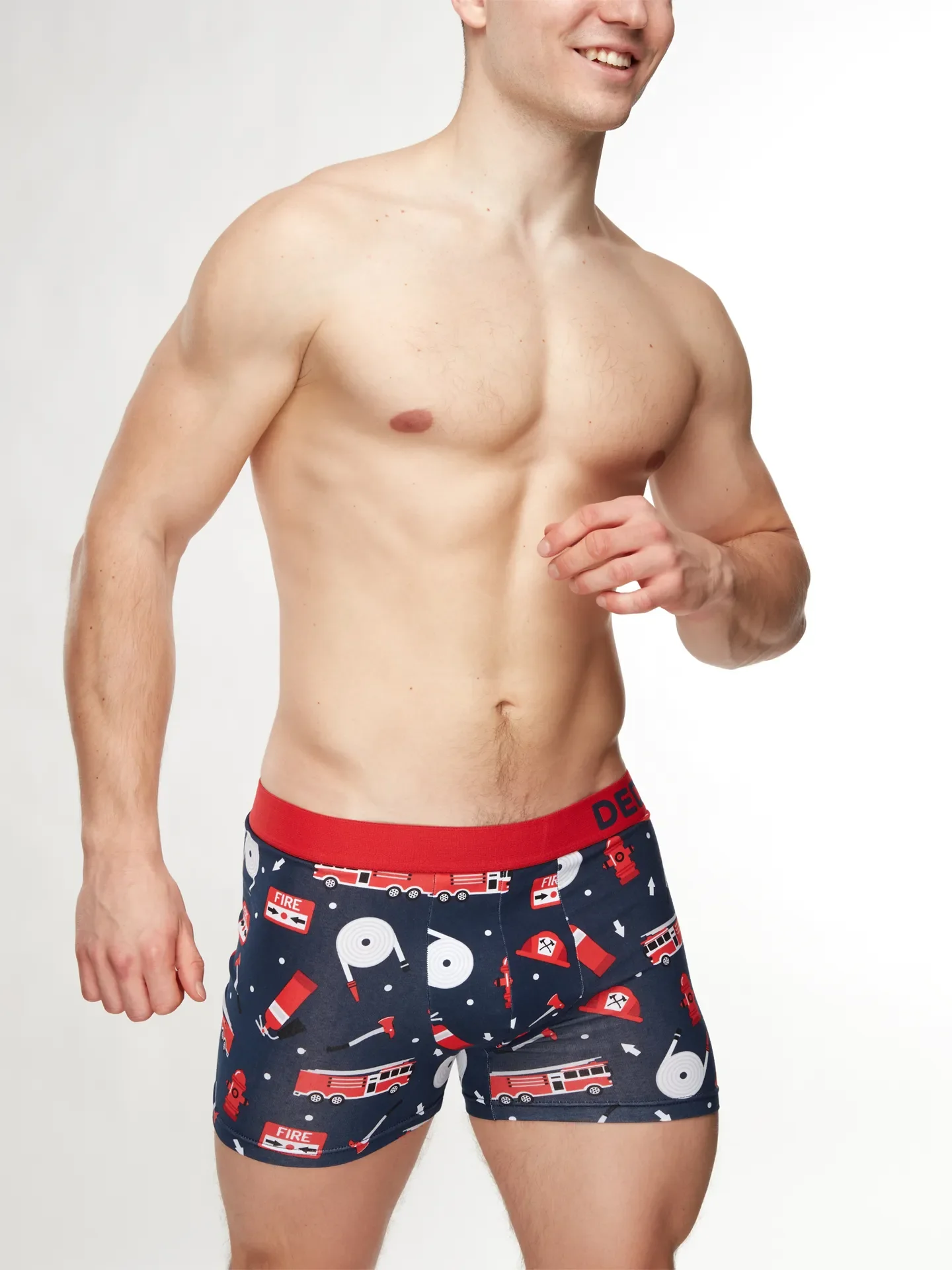 Lustige Boxershorts für Männer Feuerwehrmann - Image 3