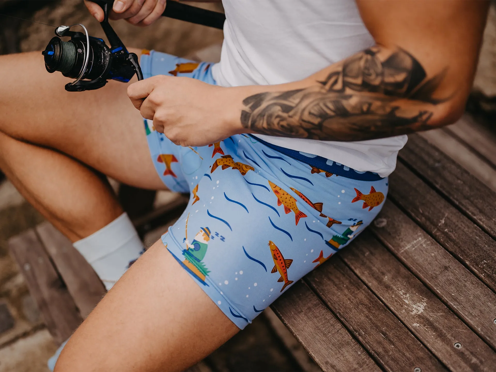Lustige Boxershorts für Männer Fischerei - Image 6