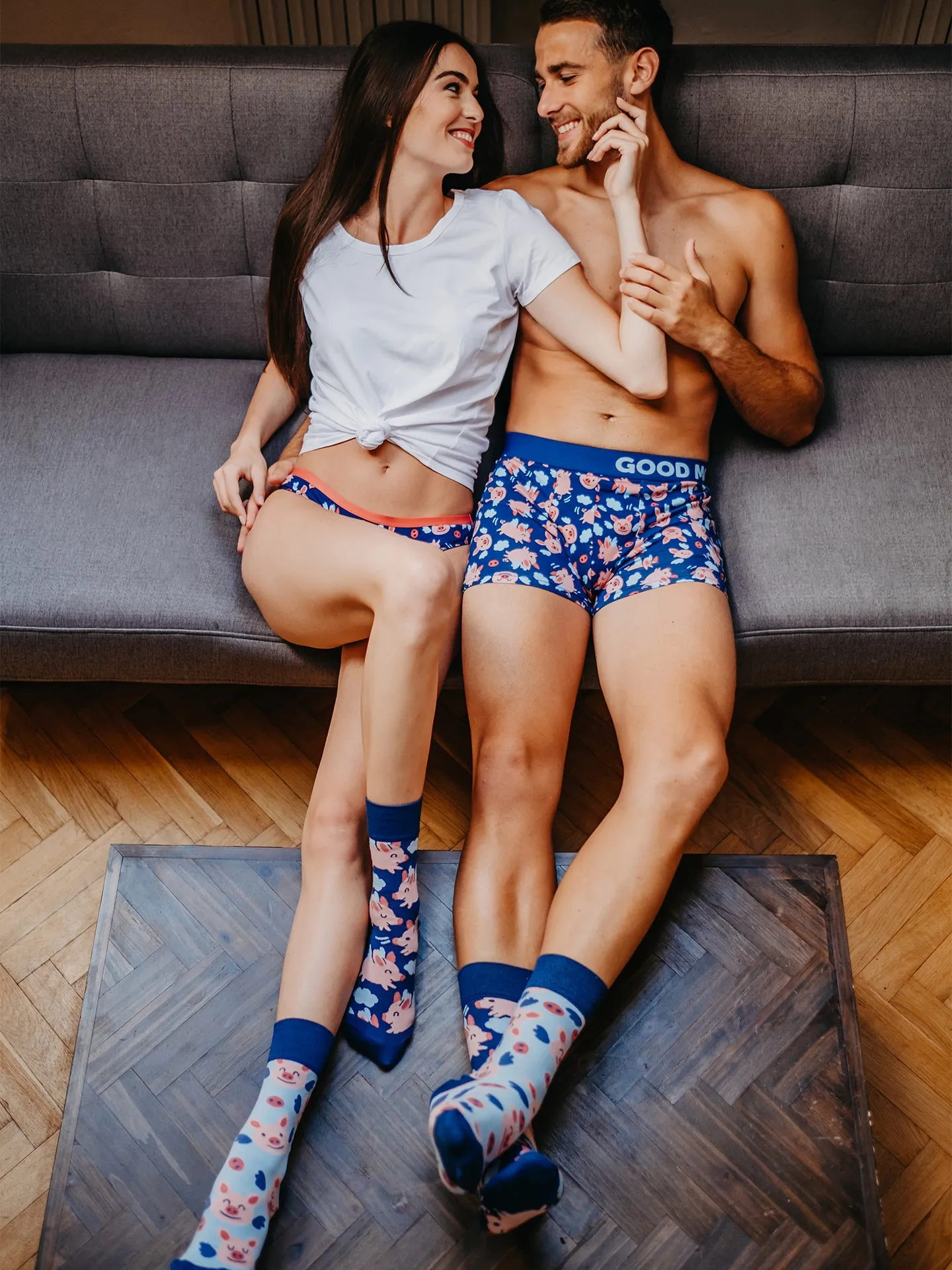 Lustige Boxershorts für Männer Fliegende Schweinchen - Image 6