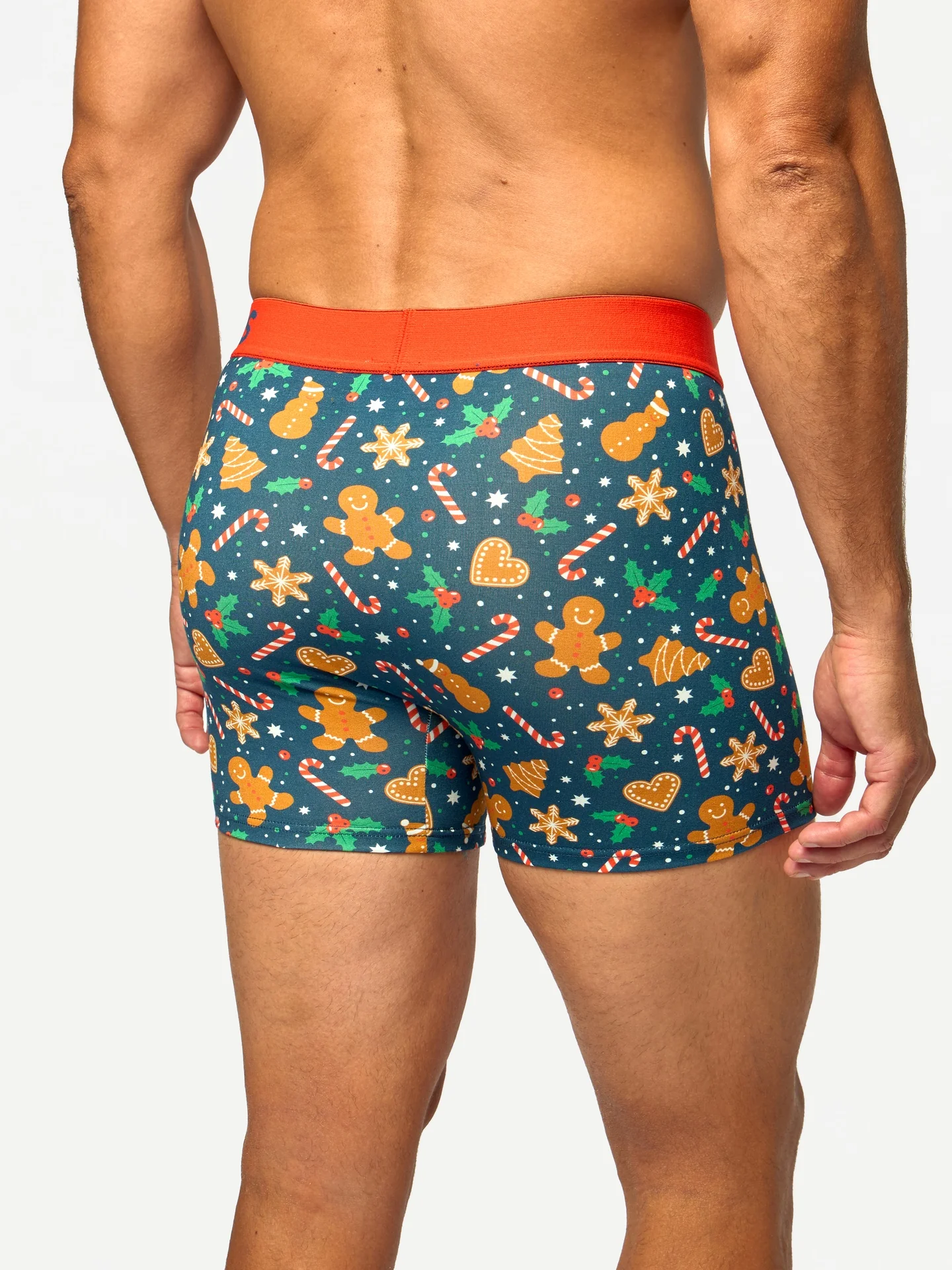 Lustige Boxershorts für Herren Lebkuchen und Süßigkeiten - Image 4