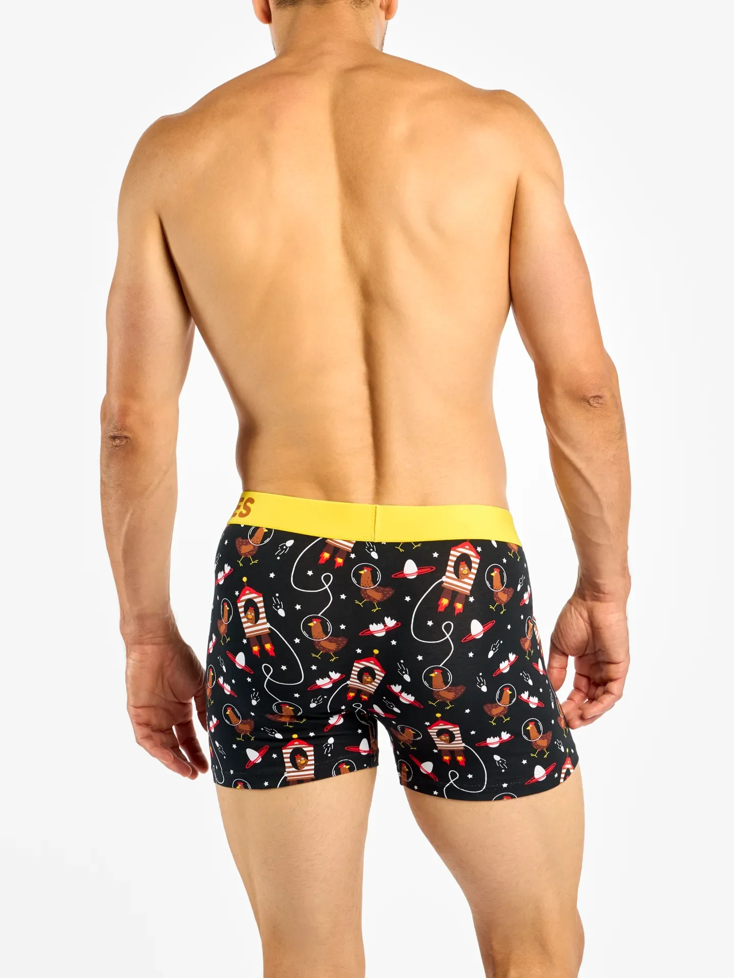 Lustige Boxershorts für Männer Hühner-Astronaut - Image 4