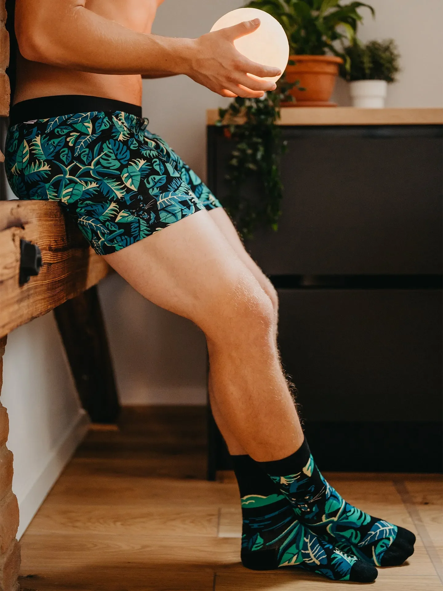 Lustige Boxershorts für Männer Nacht-Panther - Image 7