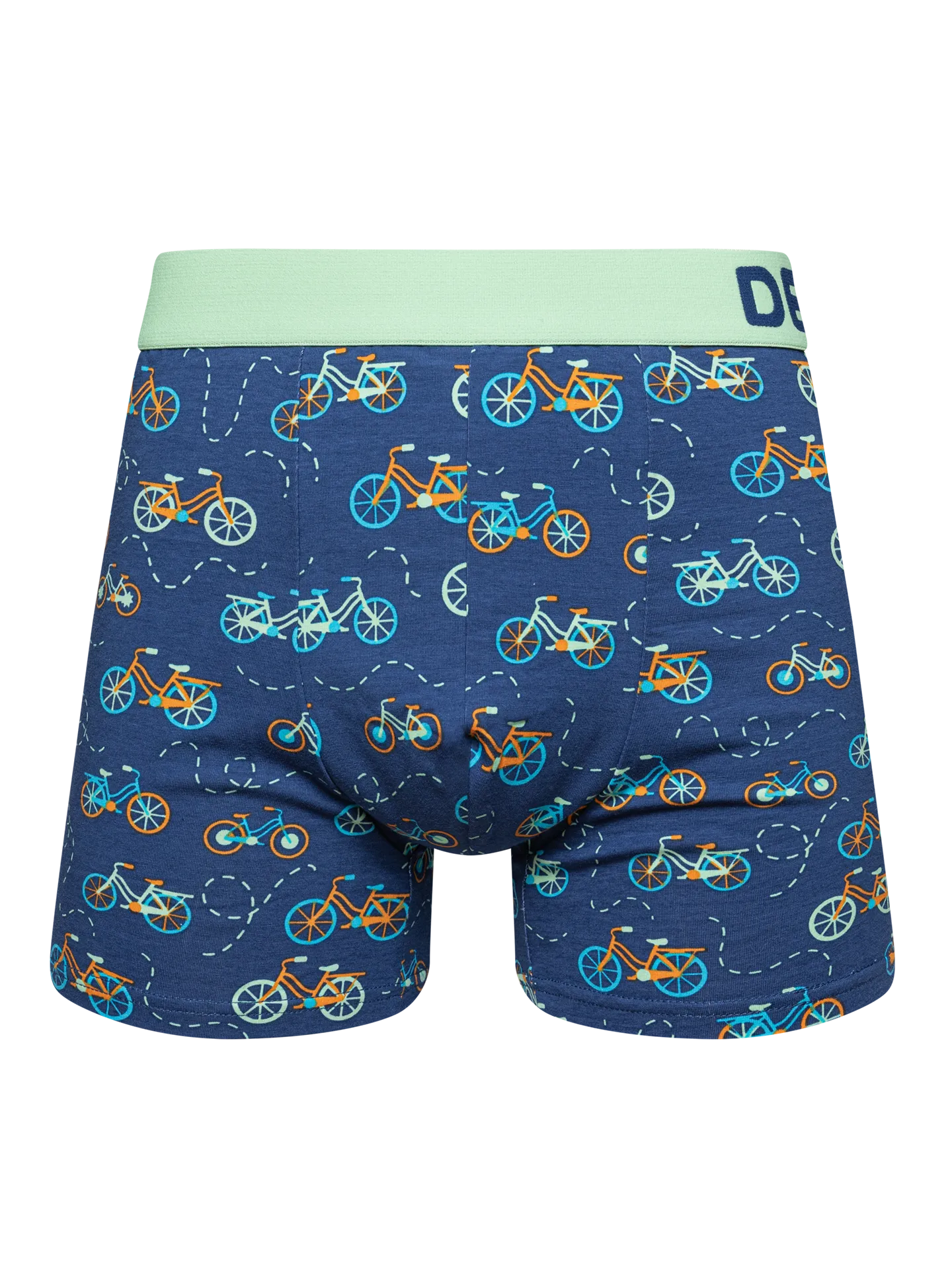 Lustige Boxershorts für Männer Oranges Fahrrad