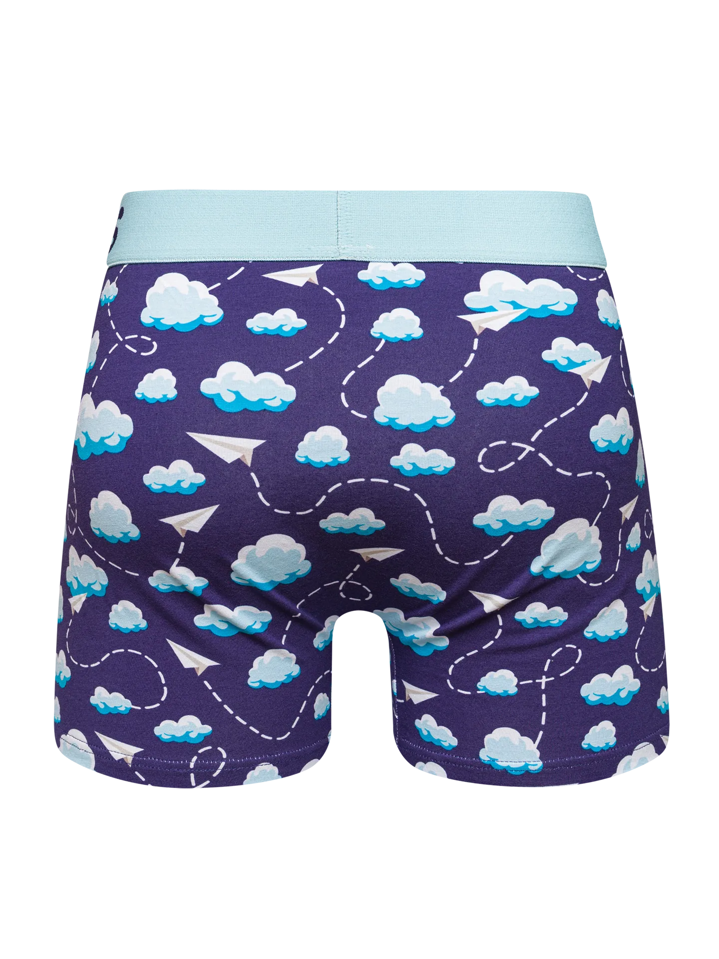 Lustige Boxershorts für Männer Papierflugzeuge und Wolken - Image 2