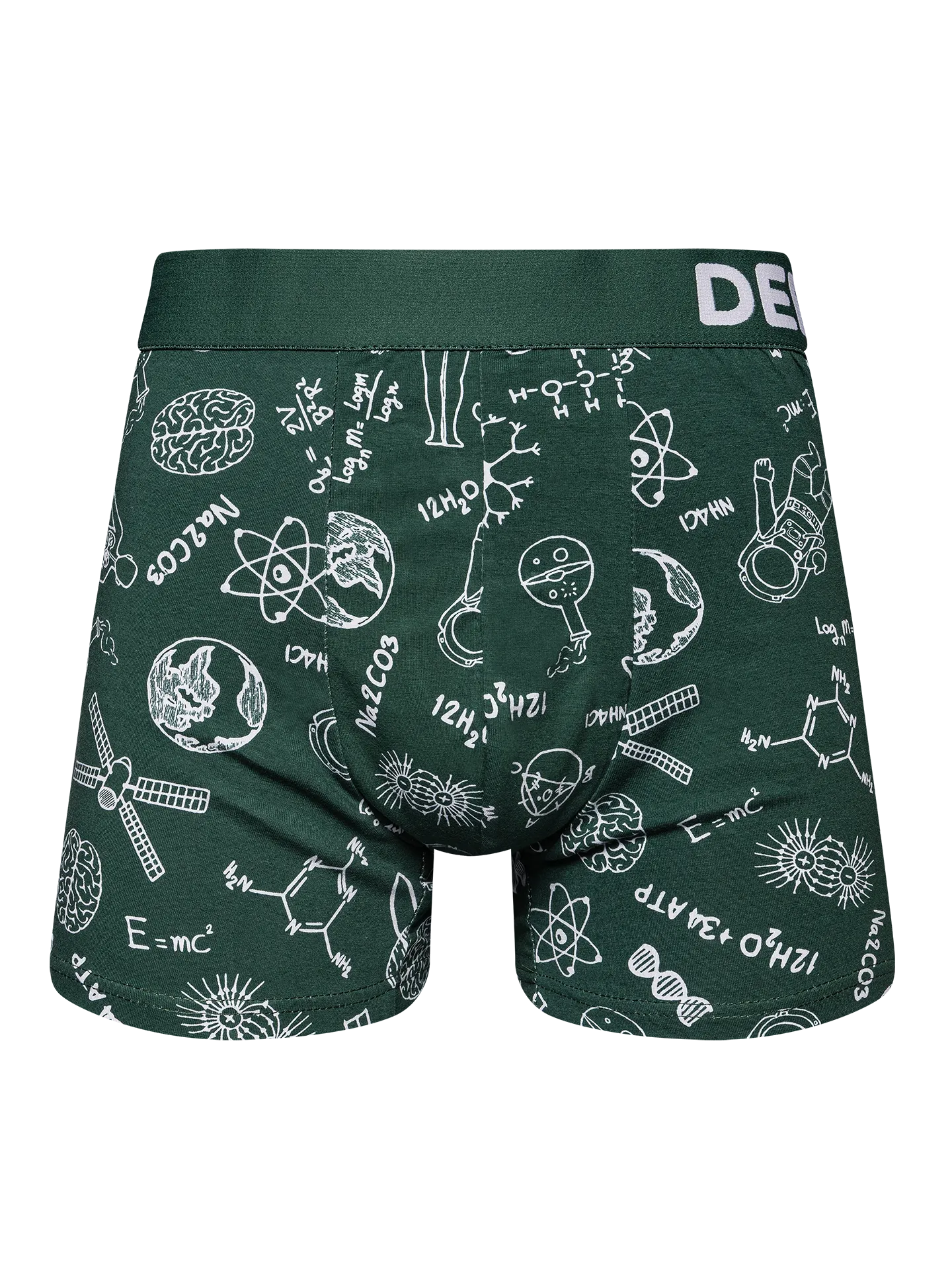 Lustige Boxershorts für Männer Doodles Physik gegen Chemie